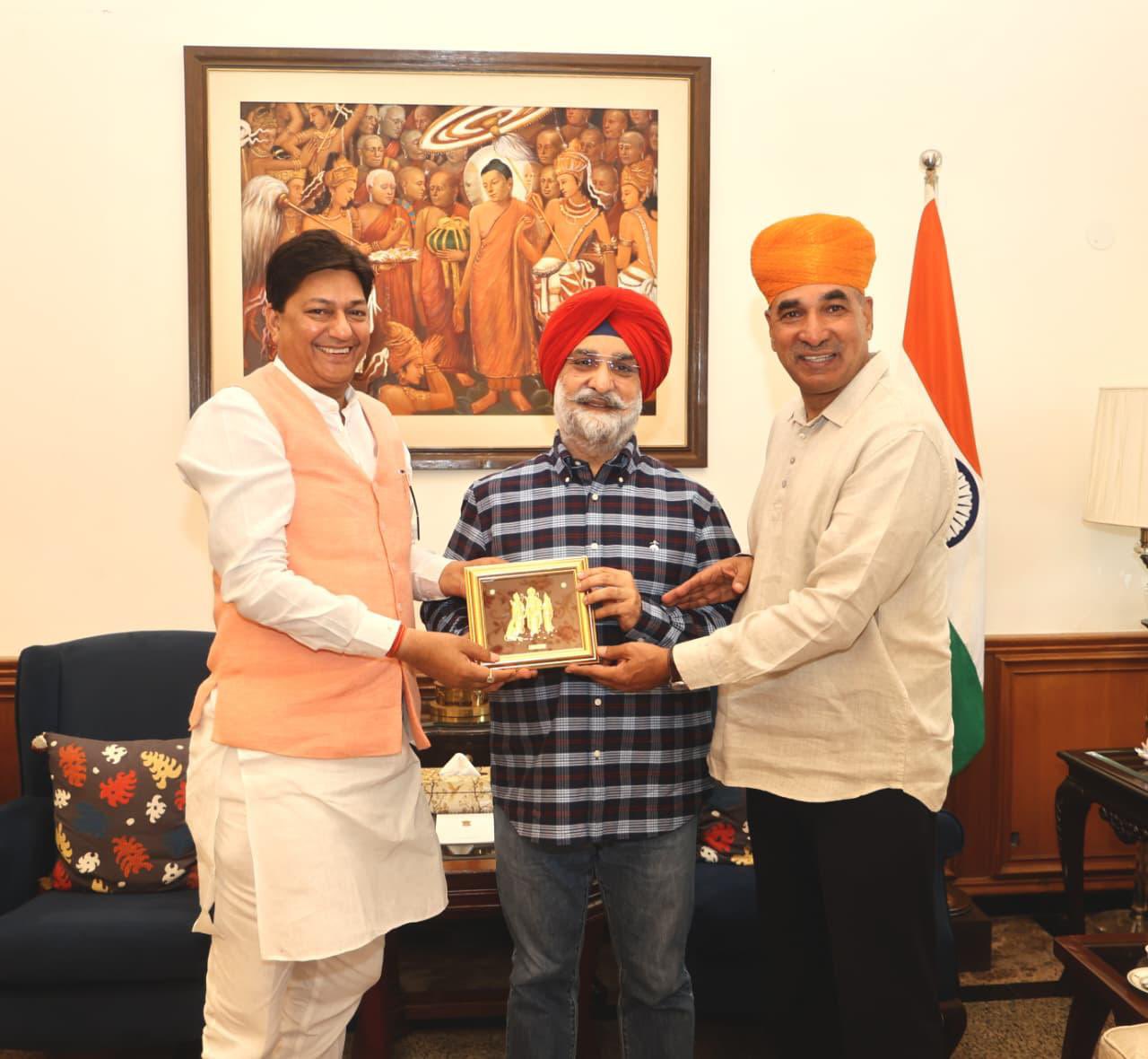 Shri Ashok Goel, MLA and Shri Surya Prakash Khatri, MLA called on Hon’ble Lt. Governor.