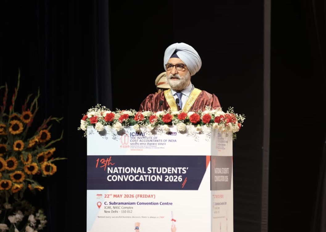 Hon’ble Lt. Governor addressed the Institute of Cost Accountants of India (ICMAI) National Students’ Convocation.