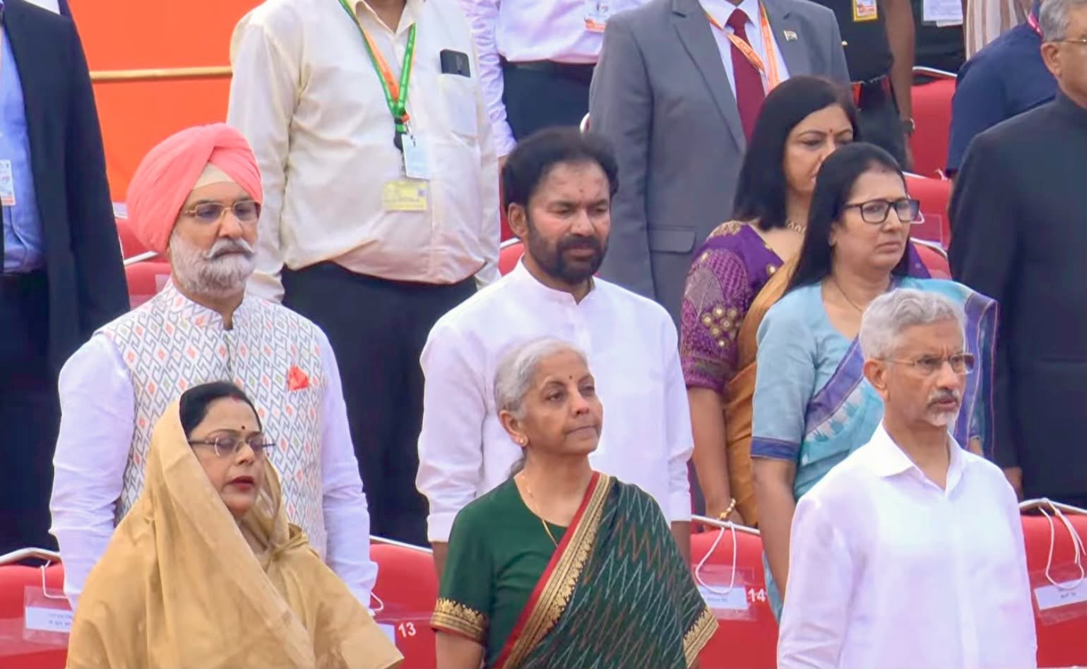 Hon’ble LG at the Flag Hoisting Ceremony at Red Fort.