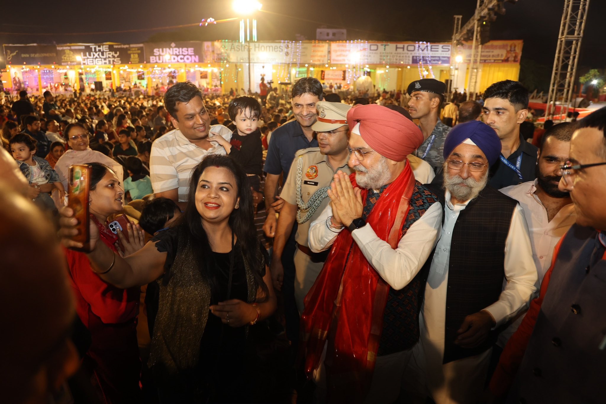 Hon’ble Lt. Governor at Ramleela ground in Derawal Nagar.