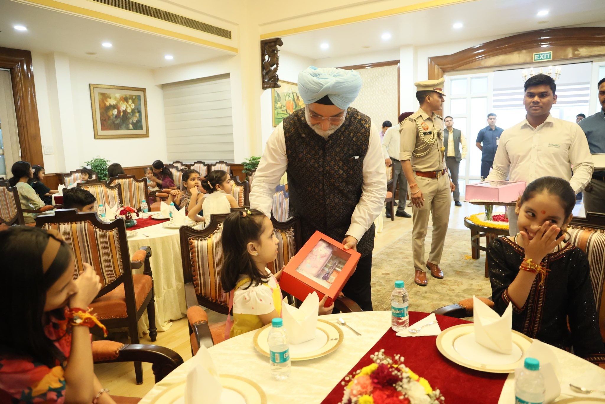 Hon’ble Lt. Governor marked the sacred occasion of Durga Ashtami with Kanya Pujan at Lok Niwas with a group of young…