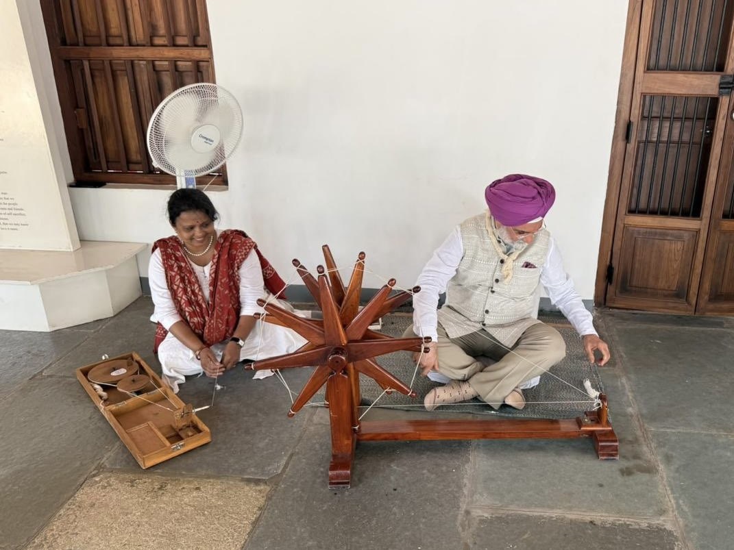 Hon’ble Lt. Governor at Sabarmati Ashram.