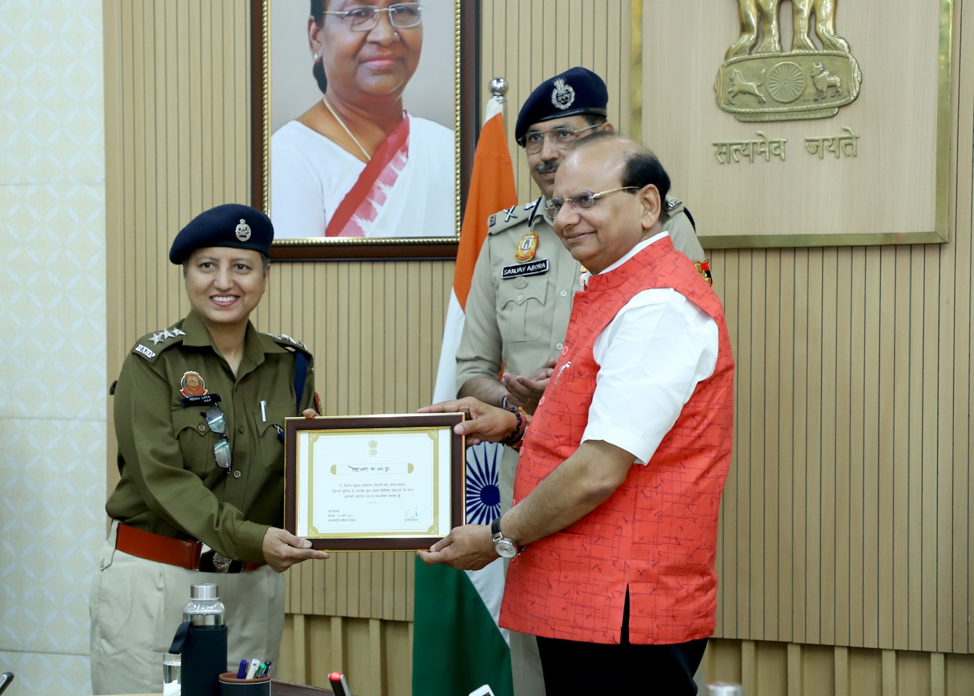 Hon’ble Lt. Governor honored 10 distinguished SwayamSiddha personnel of Delhi Police on International Women's Day…