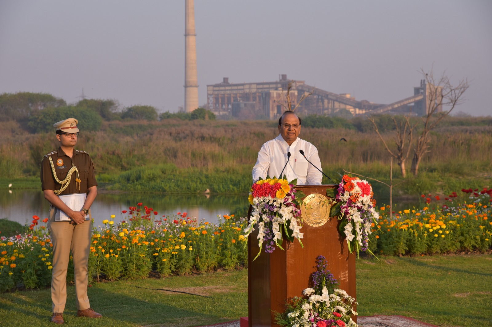 Hon’ble Lt. Governor hosted envoys of G20 Nations & others at Asita on Yamuna Banks.