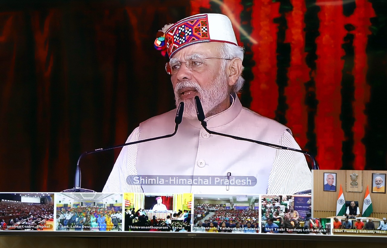 Hon’ble Lt. Governor Virtually Attended The Garib Kalyan Sammelan Addressed By Hon'ble PM Shri Narendra Modi Ji In…