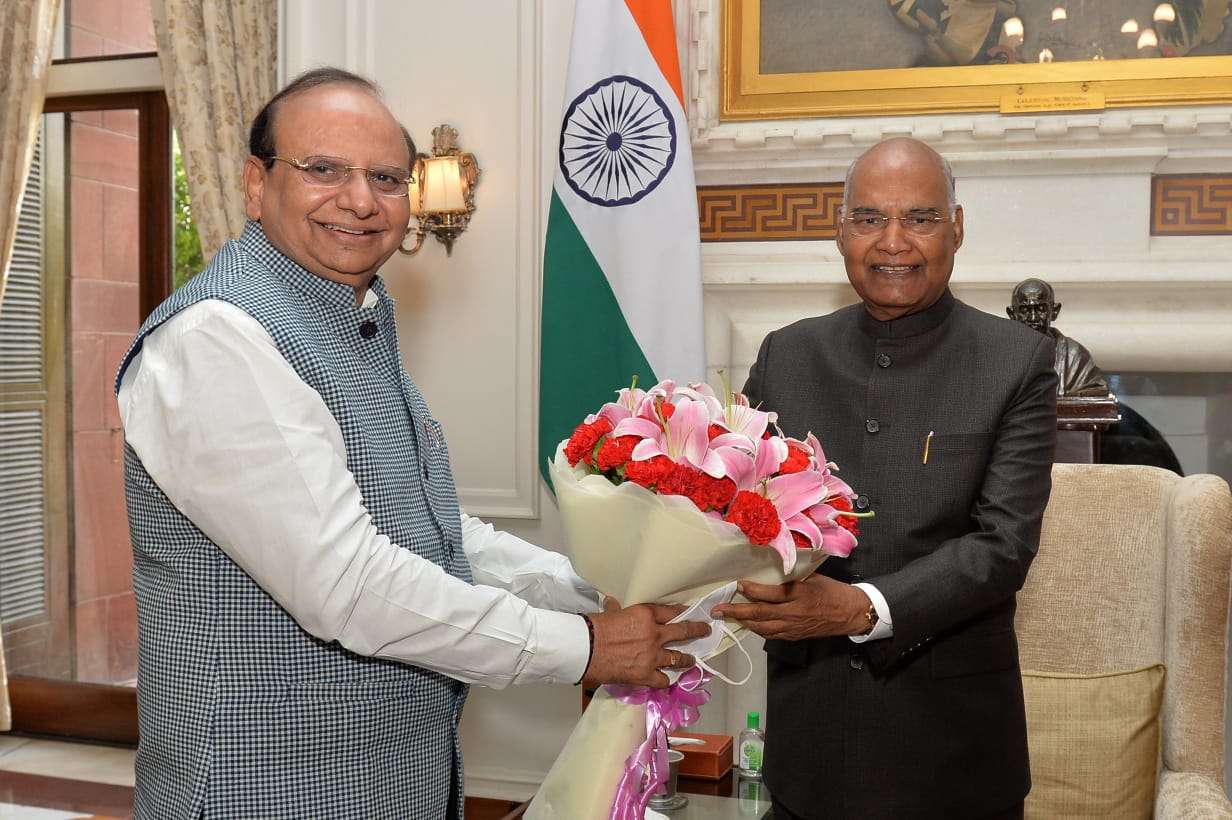 Hon'ble Lt. Governor called on Hon'ble President of India, Shri Ramnath Kovind Ji on 02nd June, 2022.