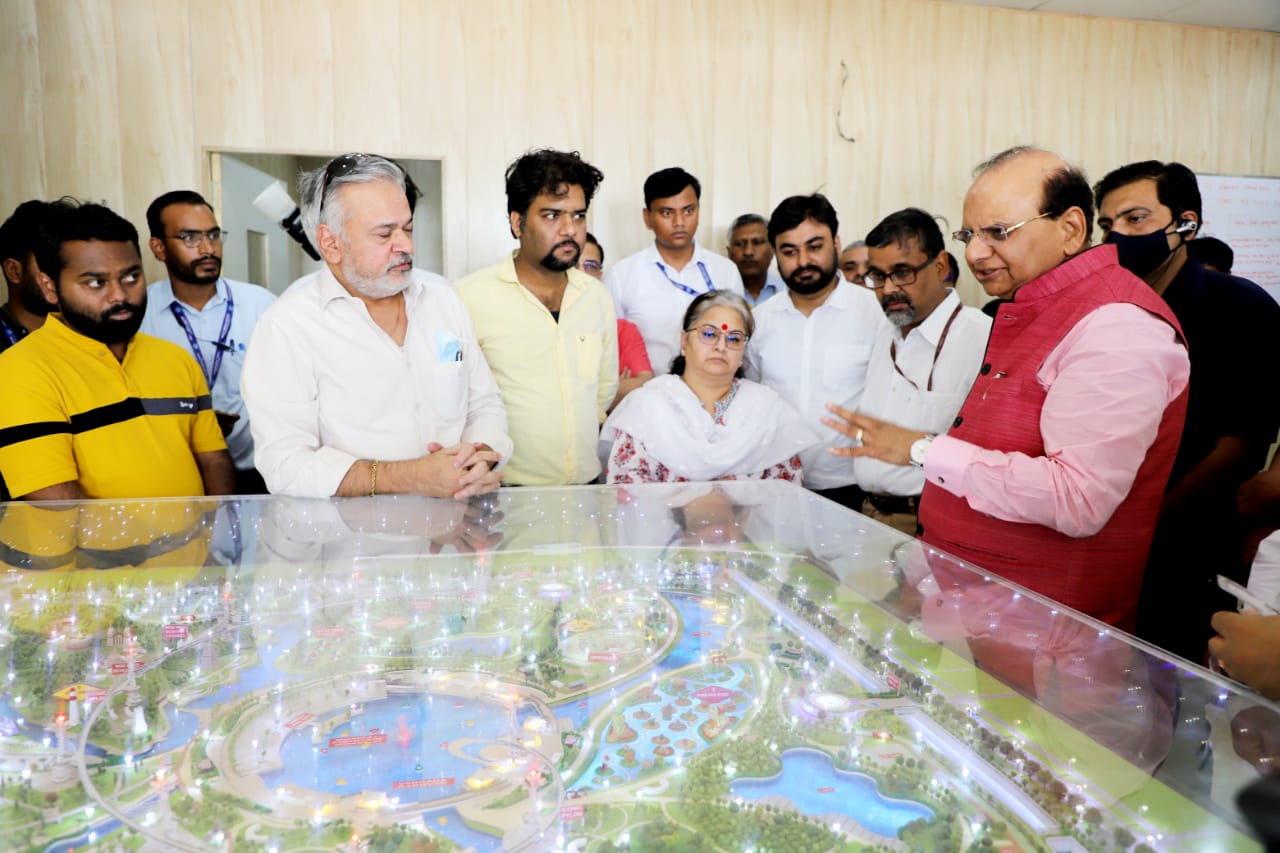 Hon'ble Lt. Governor Took An On-Site Stock Of The Works & Progress At The Ambitious Upcoming Bharat Vandana…