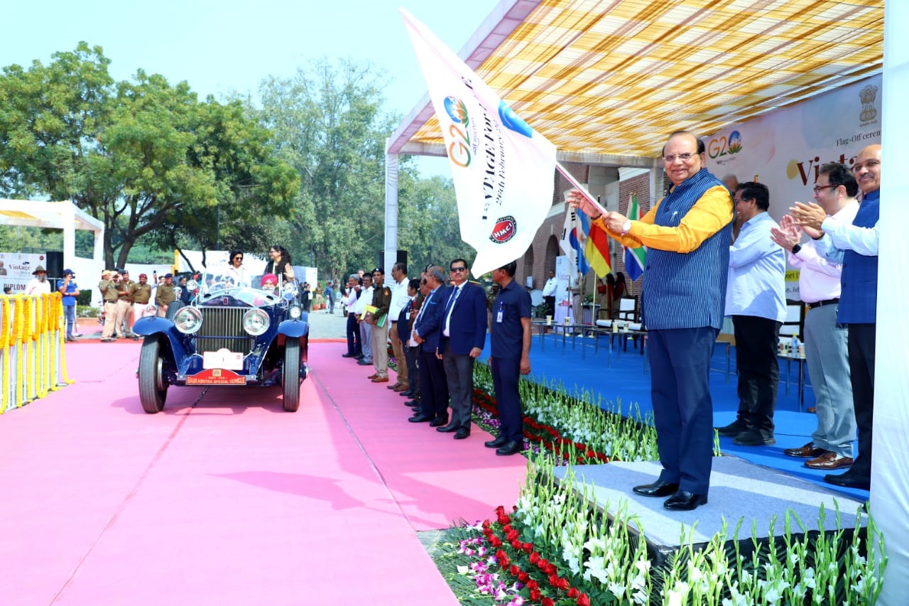Hon’ble Lt. Governor flagged off "Vintage For Life"- a Rally of Classic Vehicles, as a part of the G20 run up…
