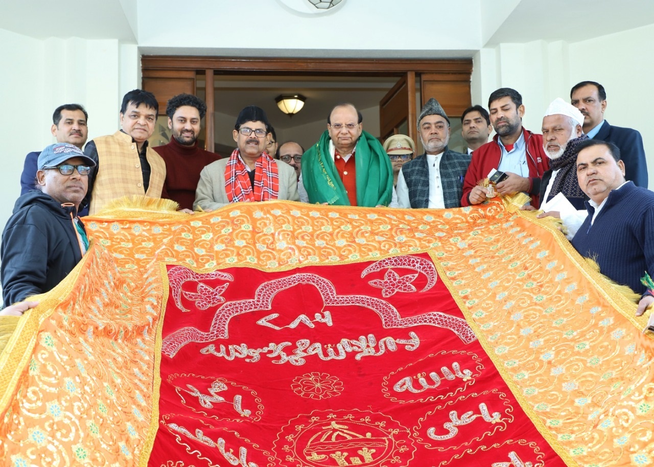 Hon'ble Lt Governor presented the Holy Chadar for Ajmer Sharif Dargah on the occasion of 811th Urs of Hazrat…