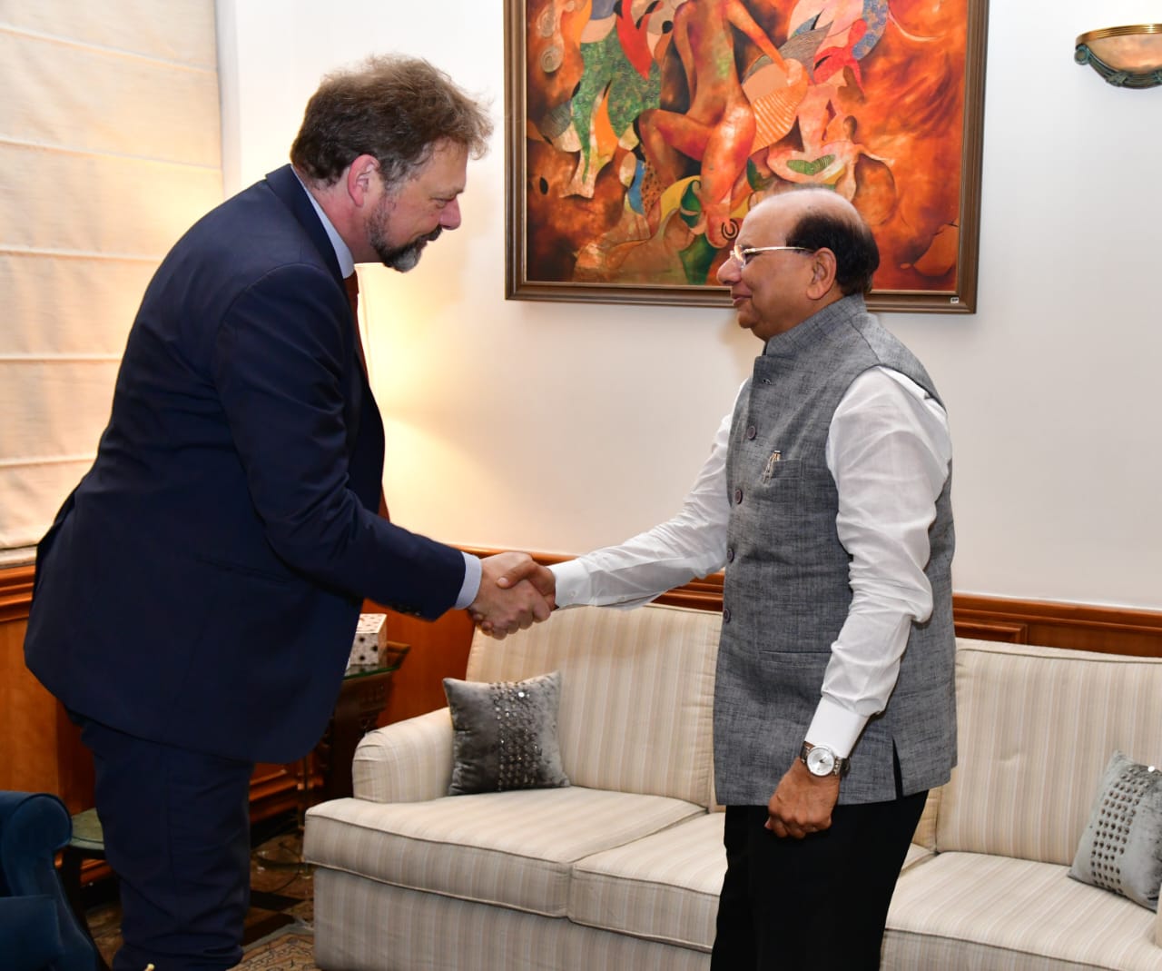 Hon'ble Lt. Governor met Ambassador of Germany, HE Dr Philipp Ackermann at Raj Niwas.