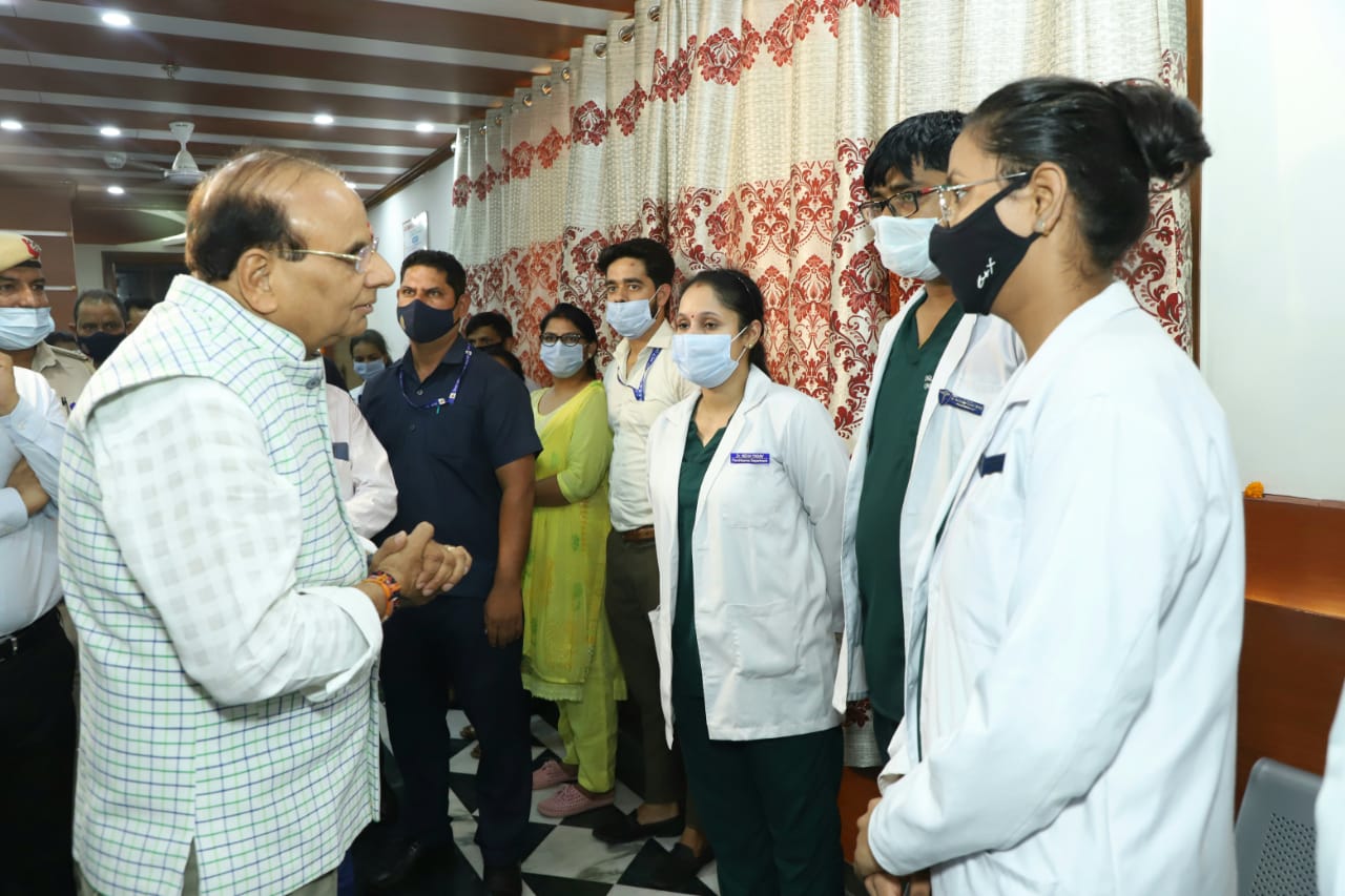 Hon'ble Lt. Governor inspected Chaudhary Brahma Prakash Ayurved Charak sansthan & launched a mega plantation…