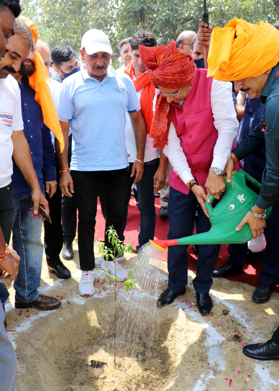 Hon'ble Lt. Governor launched a first of its kind plantation drive of 1000 sandalwood saplings by 500 farmers at…