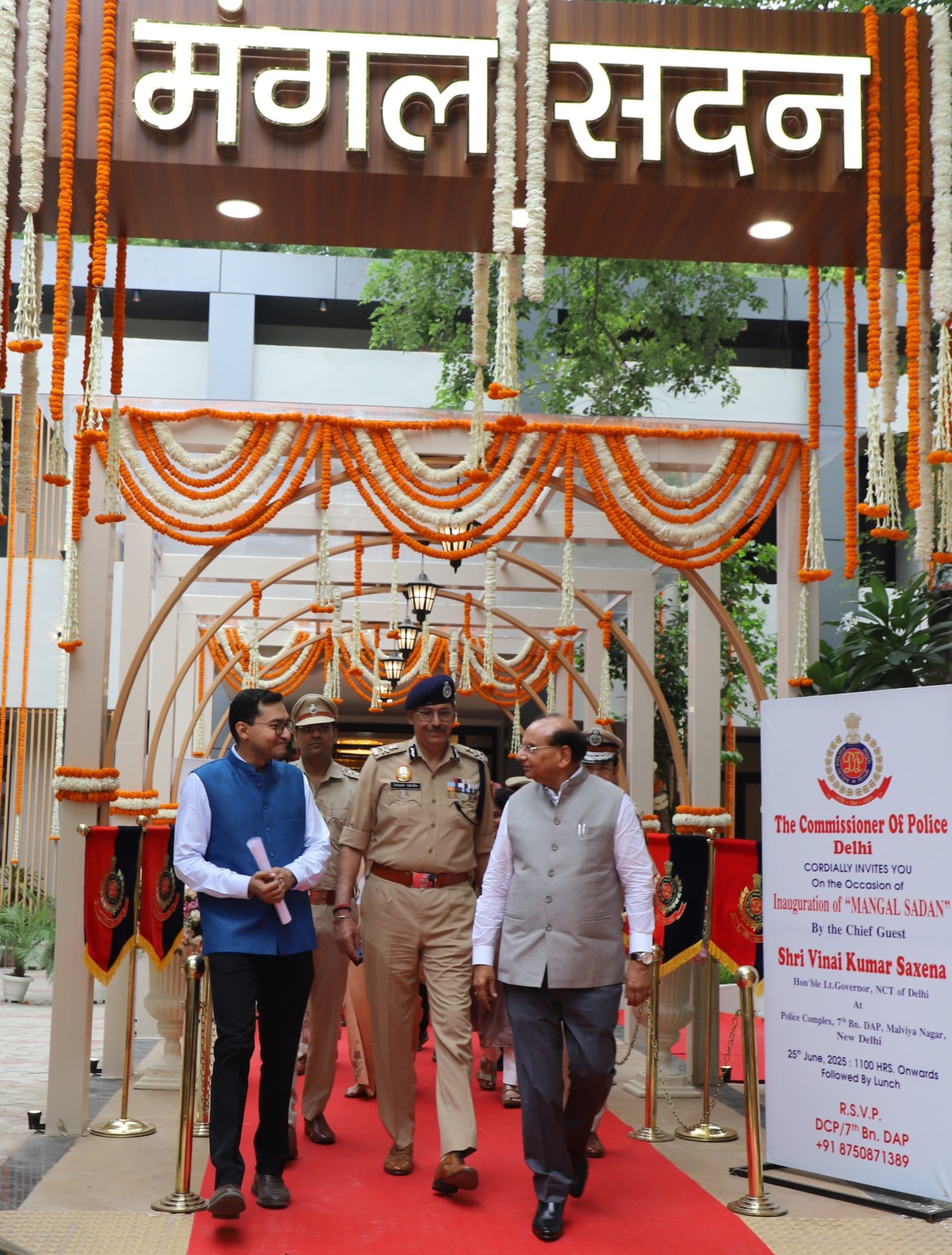 Hon’ble Lt. Governor inaugurated the Mangal Sadan at Police Training School, Malviya Nagar.
