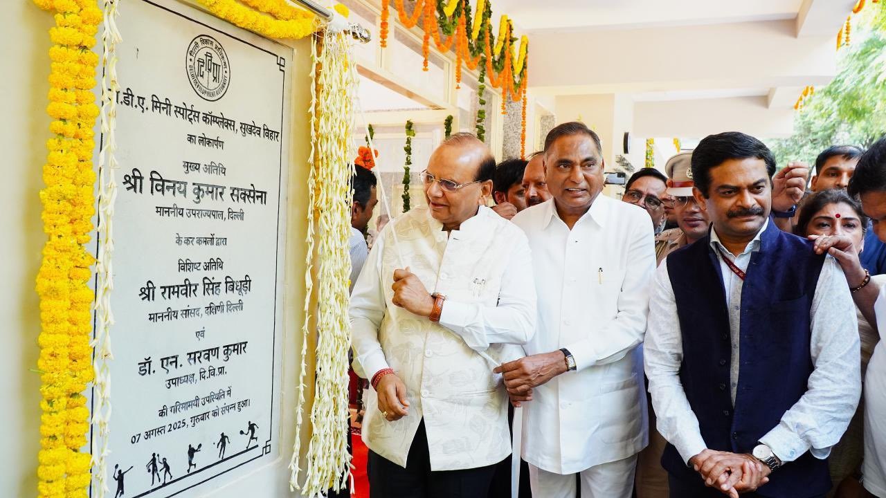 Hon’ble Lt. Governor inaugurated DDA’s Mini Sports Complex at Sukhdev Vihar, in the presence of Hon’ble MP, Shri Ramvir…
