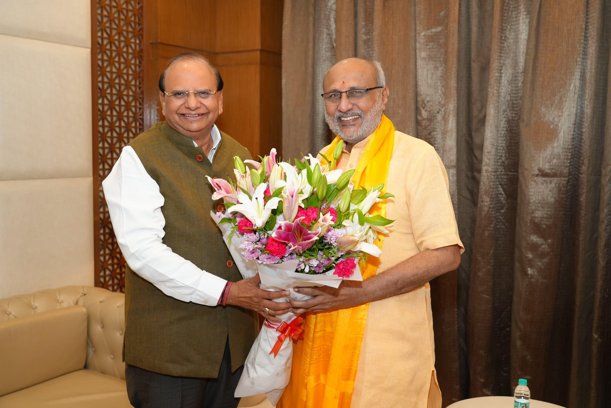 Hon'ble Lt. Governor called on the Vice President elect, Shri CP Radhakrisnan Ji.