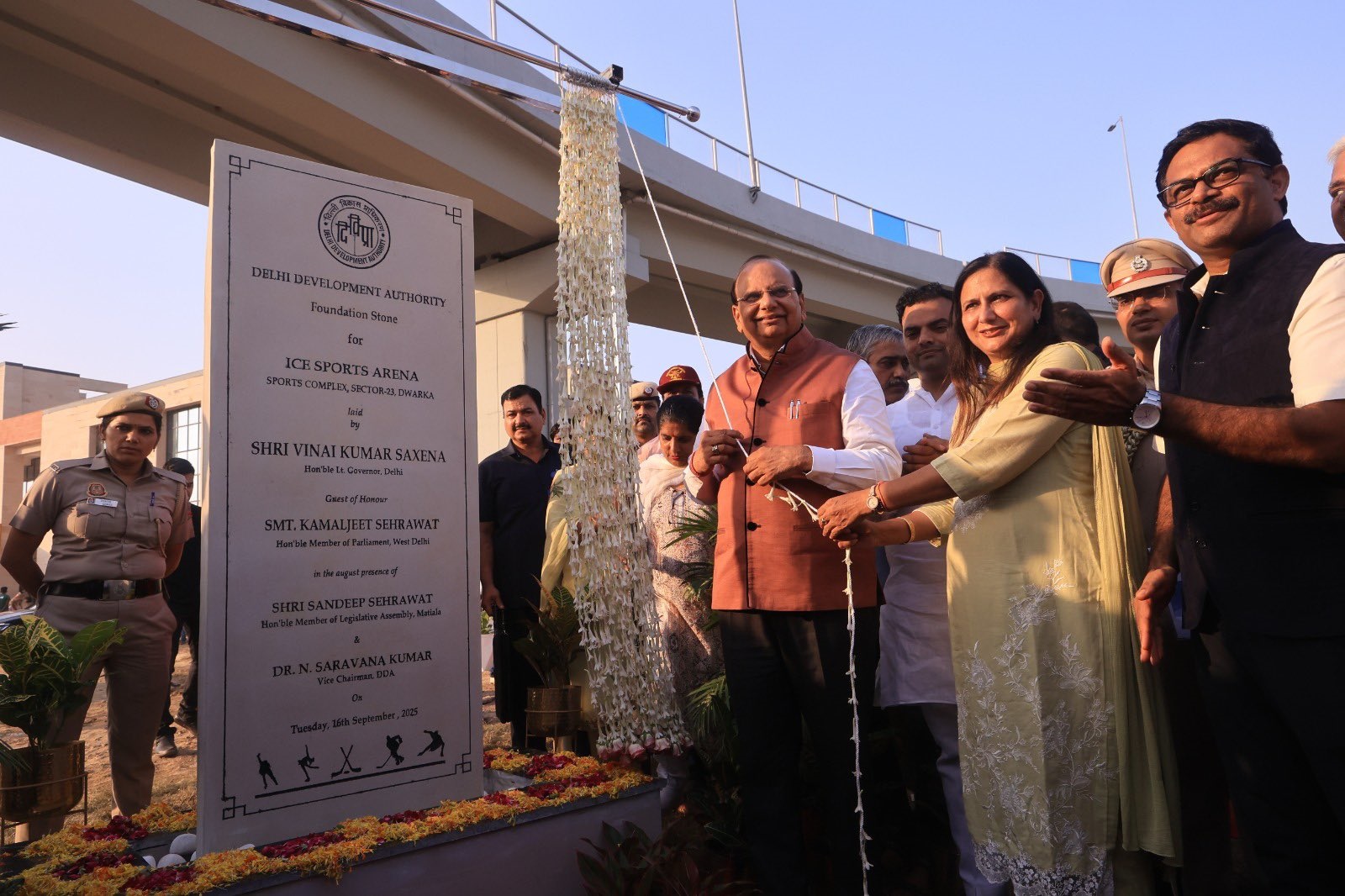 Hon'ble Lt. Governor laid the foundation of India’s first government-run Olympic standard Ice-Skating Rink in…