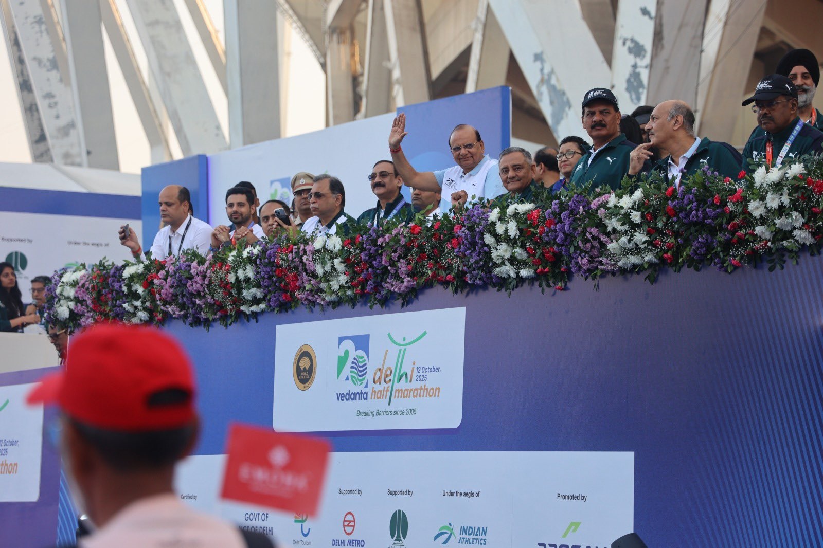 Hon’ble Lt. Governor flagged off Vedanta Delhi Half Marathon 2025 & felicitated the winners along with Hon’ble…
