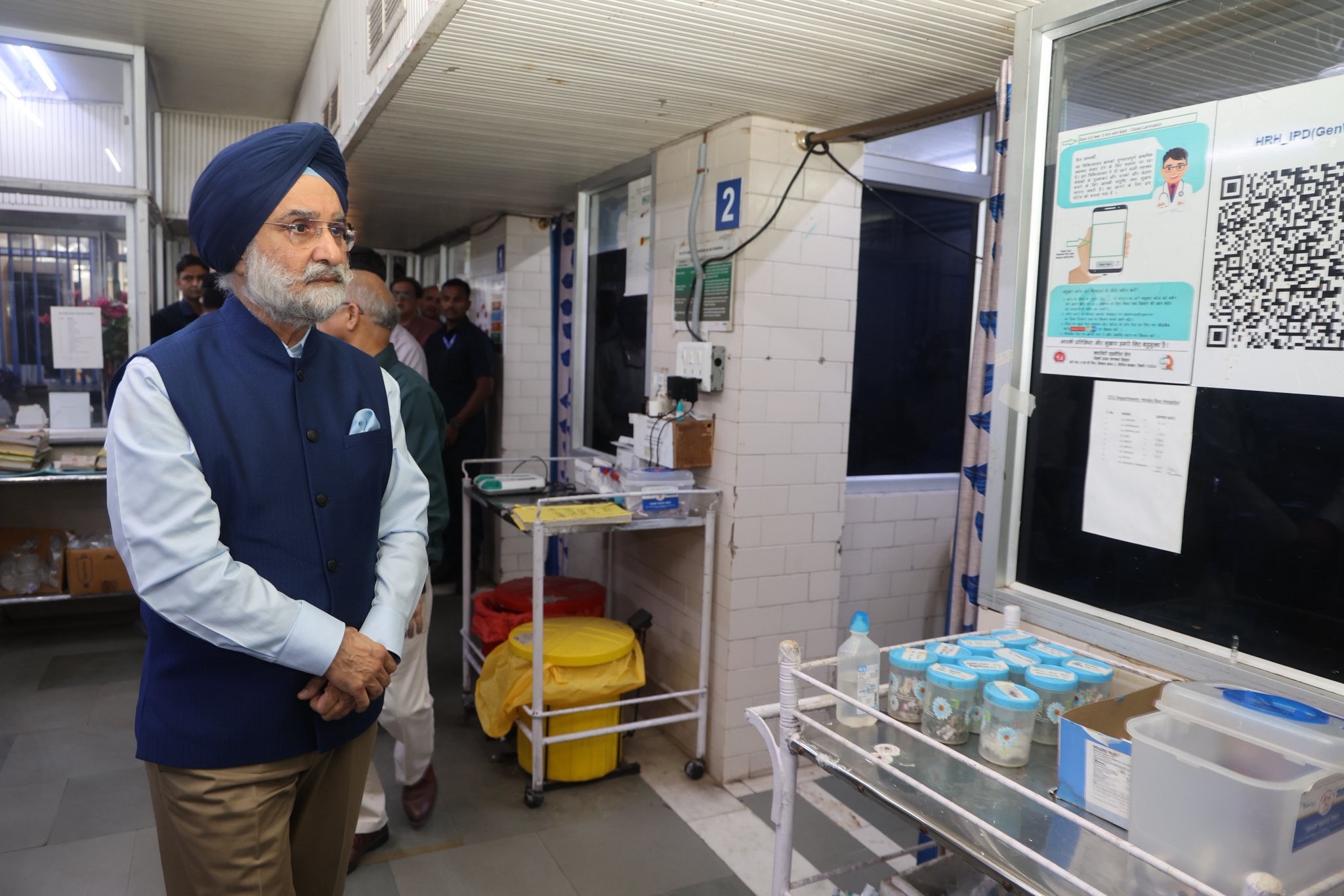 Hon’ble Lt. Governor visited Hindu Rao Hospital & Medical College.