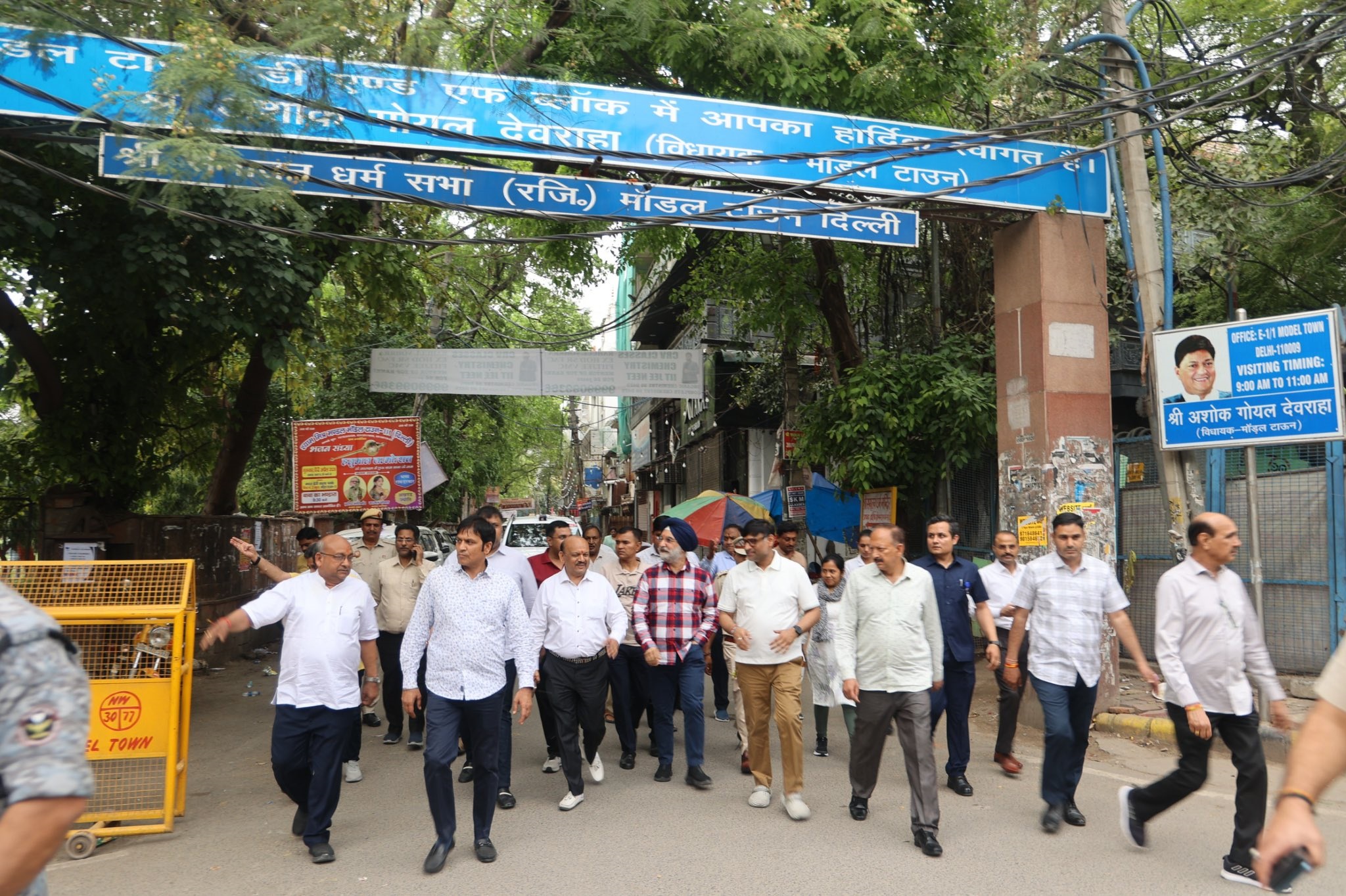 Hon’ble Lt. Governor visited to Model Town in North Delhi.