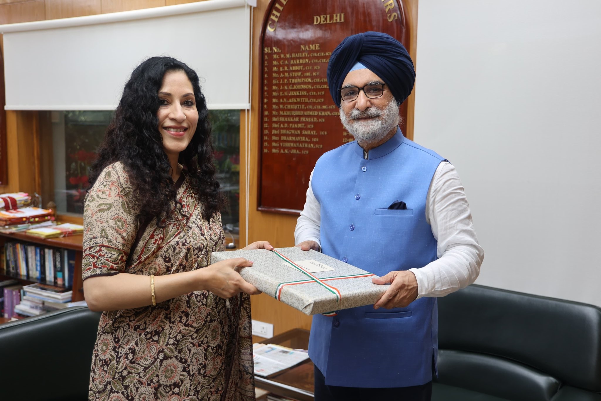 Hon'ble Lt. Governor met Smt K Nandini Singla, Director General, Indian Council of Cultural Relations.