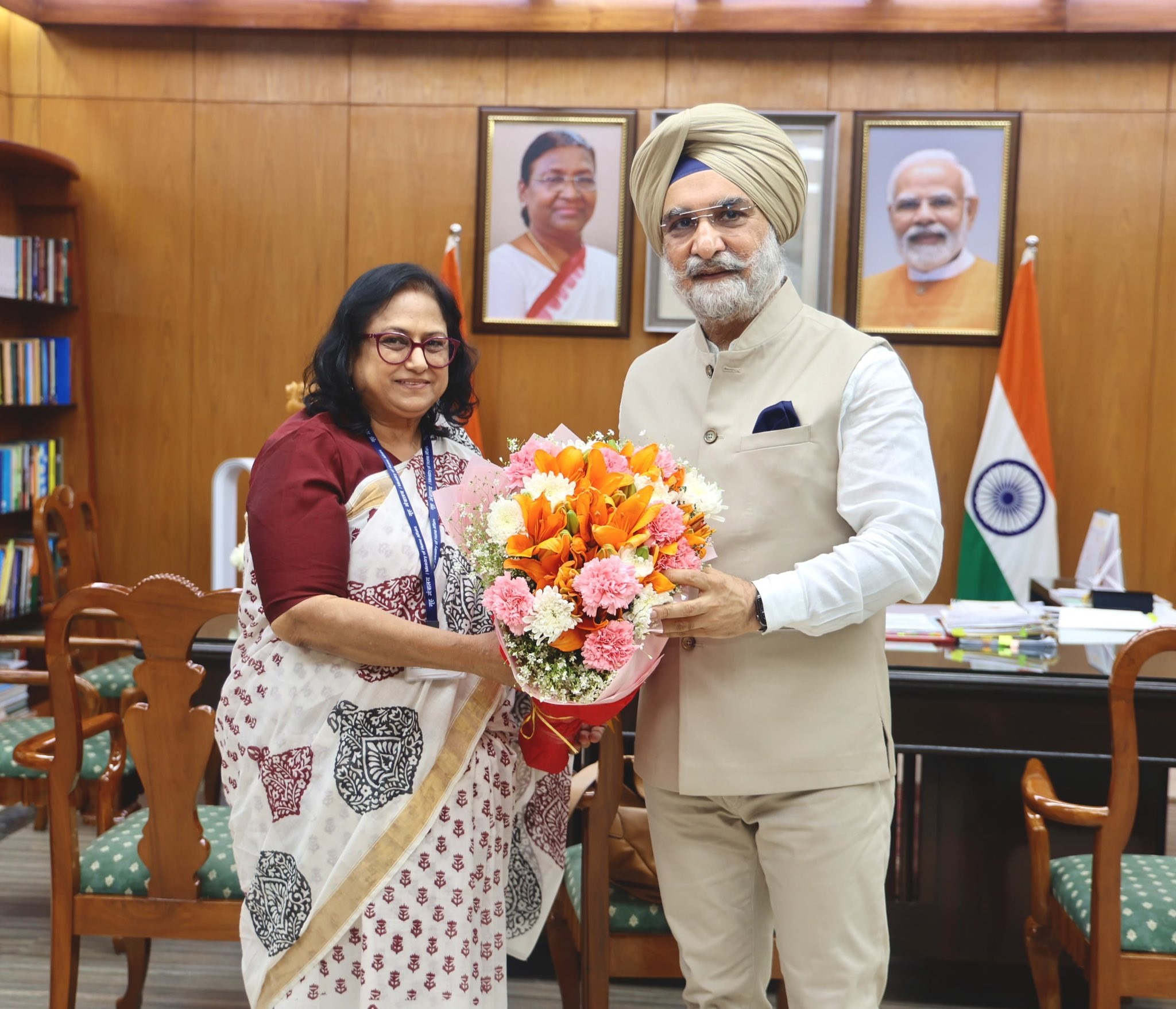 Hon’ble Lt. Governor met Prof Uma Kanjilal, Vice Chancellor, Indira Gandhi National Open University.