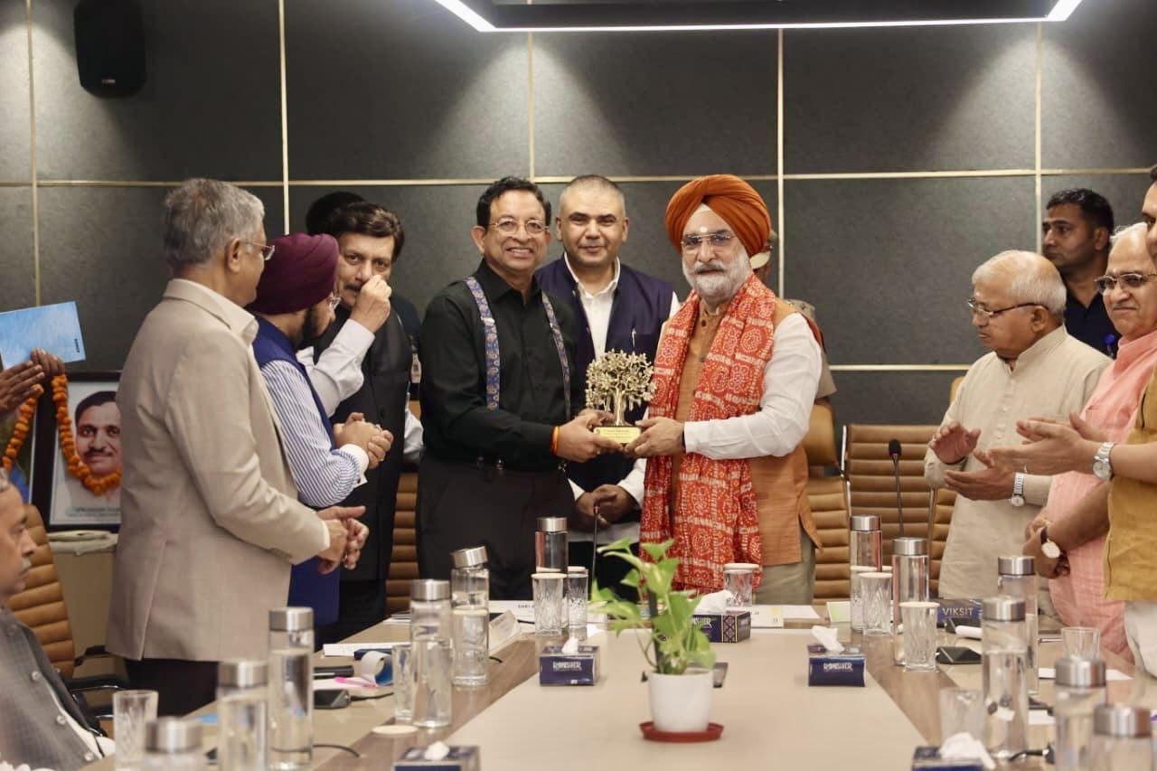 Hon’ble Lt. Governor at the Bharat Global Industries Forum Event.