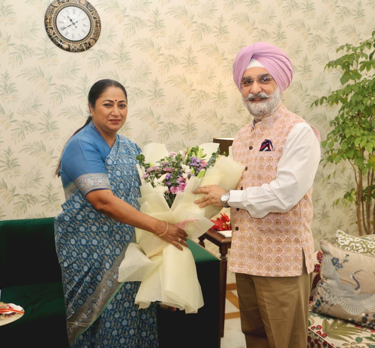 Hon’ble Chief Minister, Smt Rekha Gupta called on Hon’ble Lt. Governor.