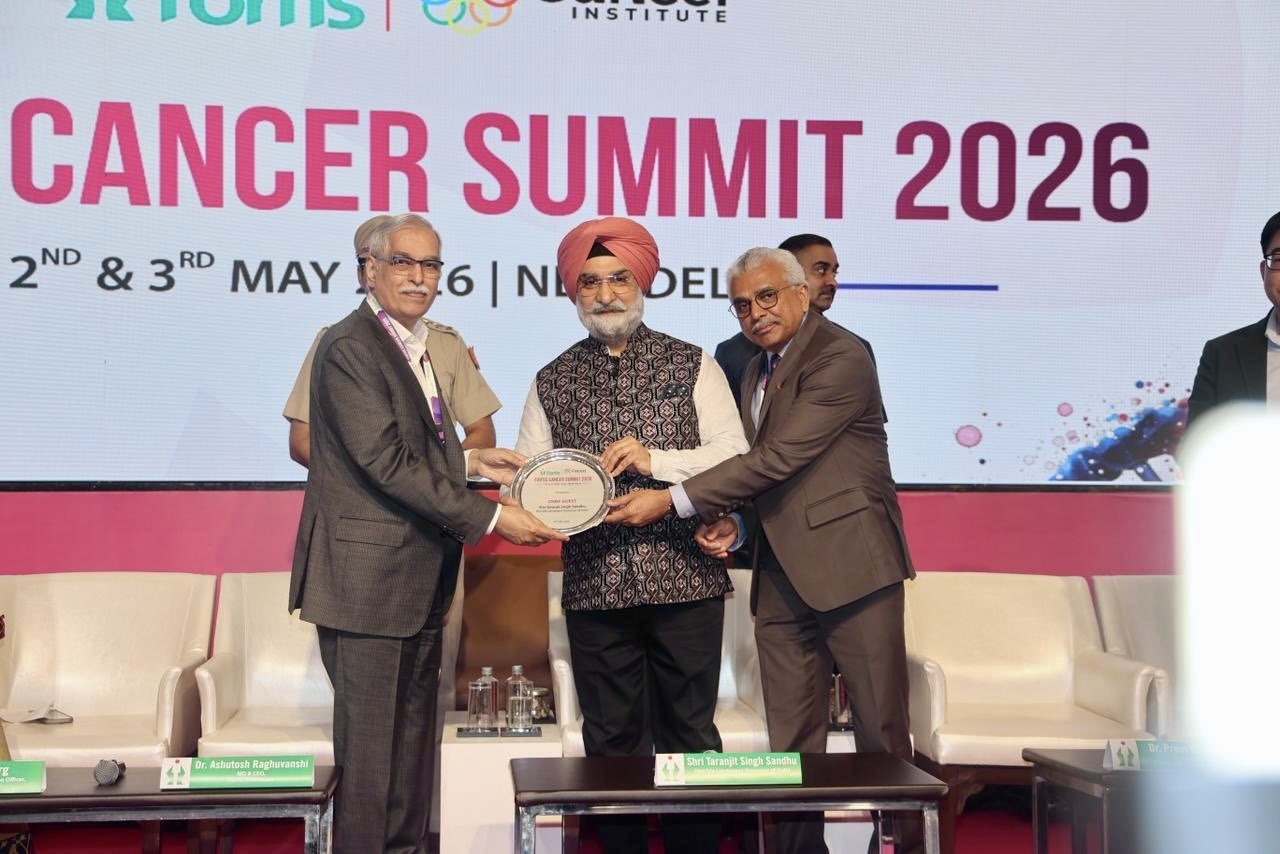 Hon’ble Lt. Governor at the inaugural session of the Fortis Cancer Summit 2026.