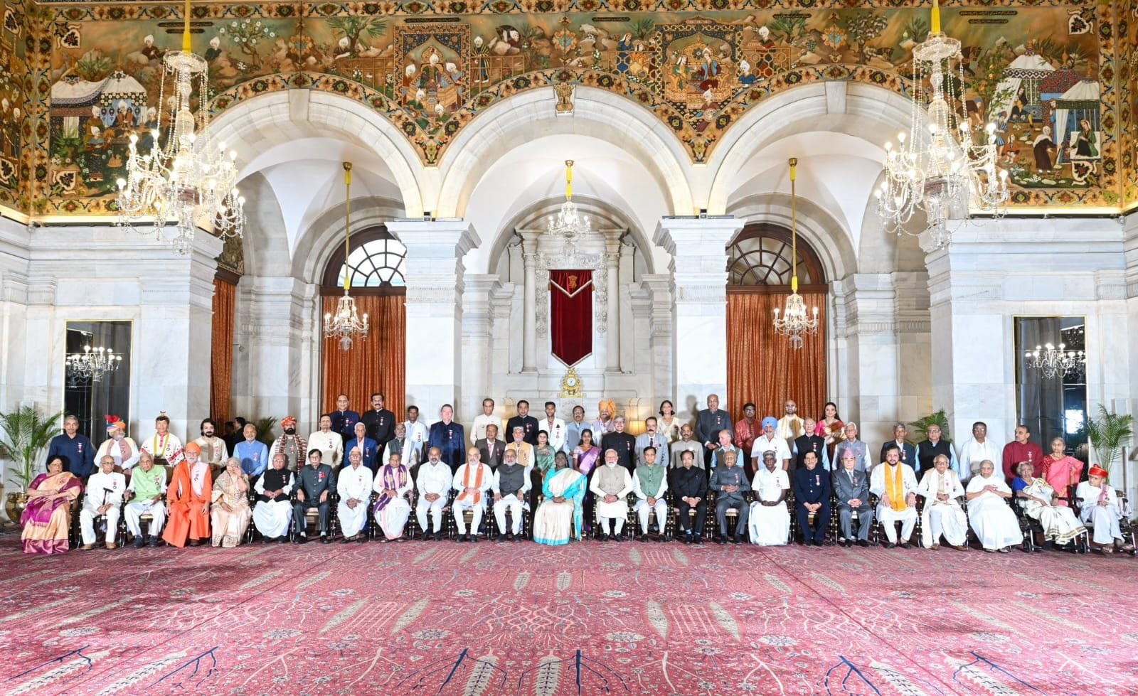Hon’ble Lt. Governor attended the Padma Awards Investiture Ceremony at Rashtrapati Bhavan.