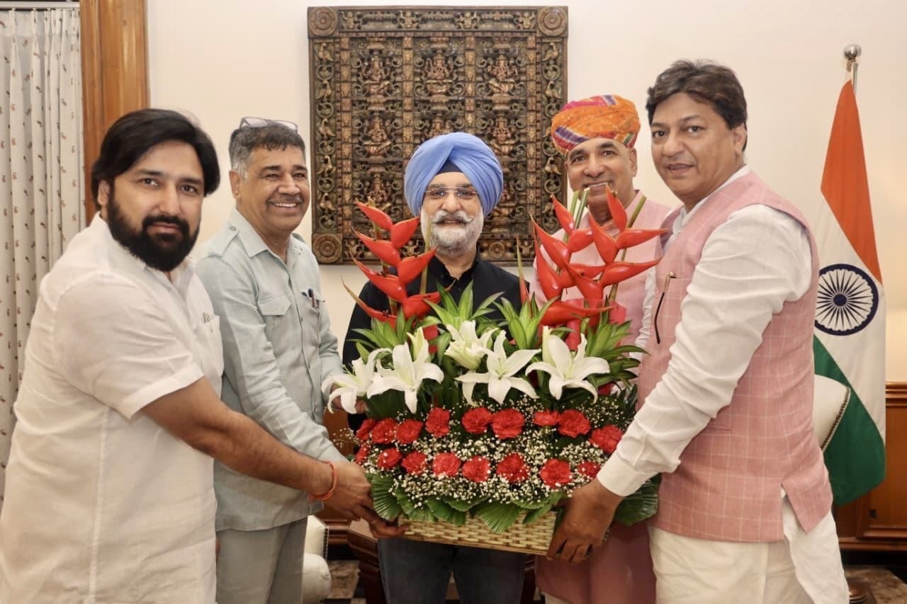 MLAs Shri Surya Prakash Khatri, Shri Ashok Goyal, Shri Deepak Chaudhary, & Shri Raj Kumar Bhatia, called on Hon’ble…