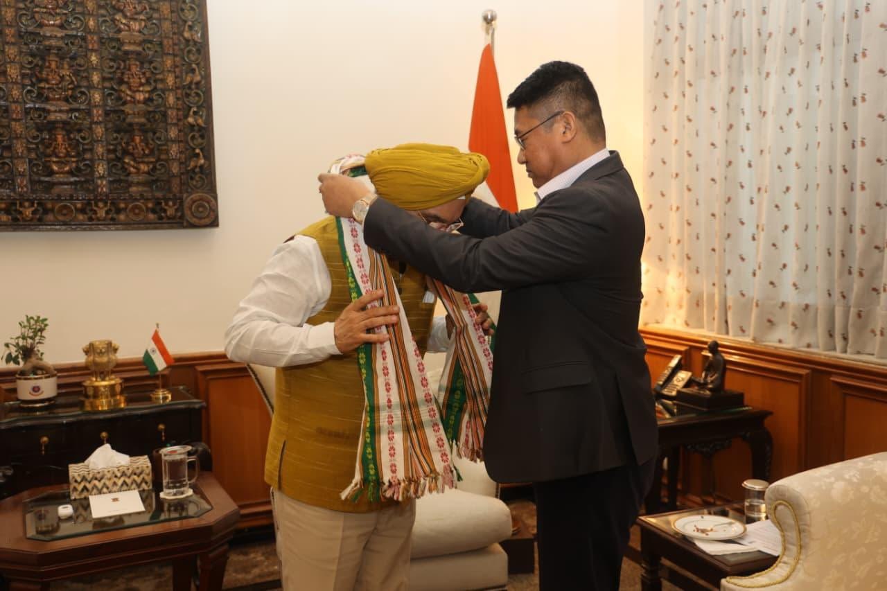 Shri Bikash Debbarma, Hon’ble Minister, Government of Tripura, called on Hon’ble Lt. Governor.