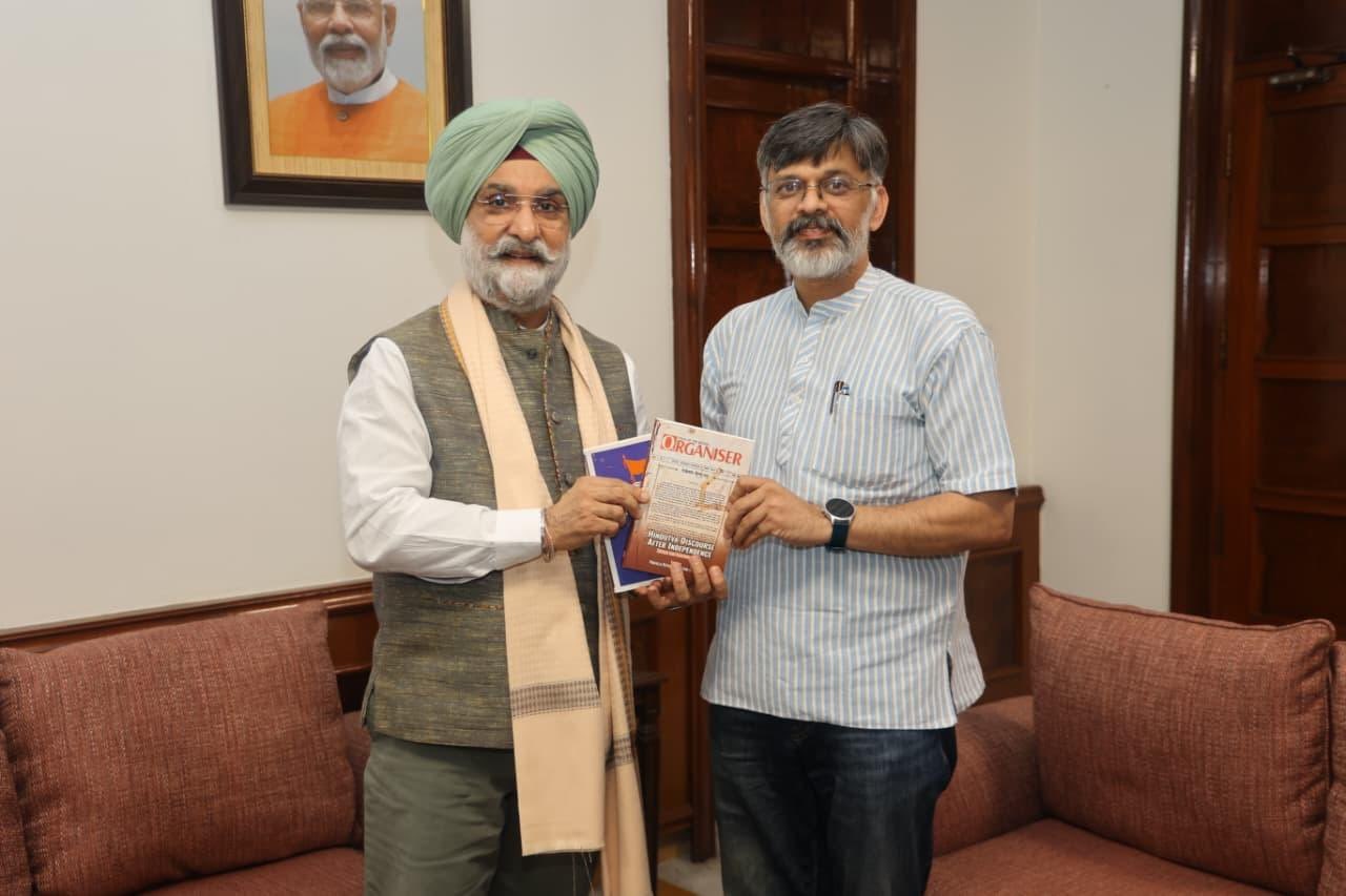 Shri Prafulla Ketkar, Editor, Organiser Weekly, called on Hon’ble Lt. Governor.