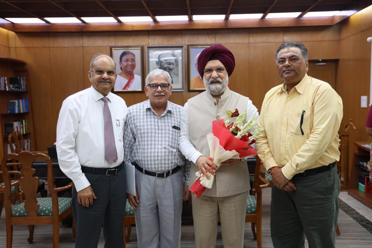 Dr. Surjadeep Sengupta, President, Dr. Jugal Kishor Sharma, Secretary General and Dr. Anil Manchanda, Treasurer,…