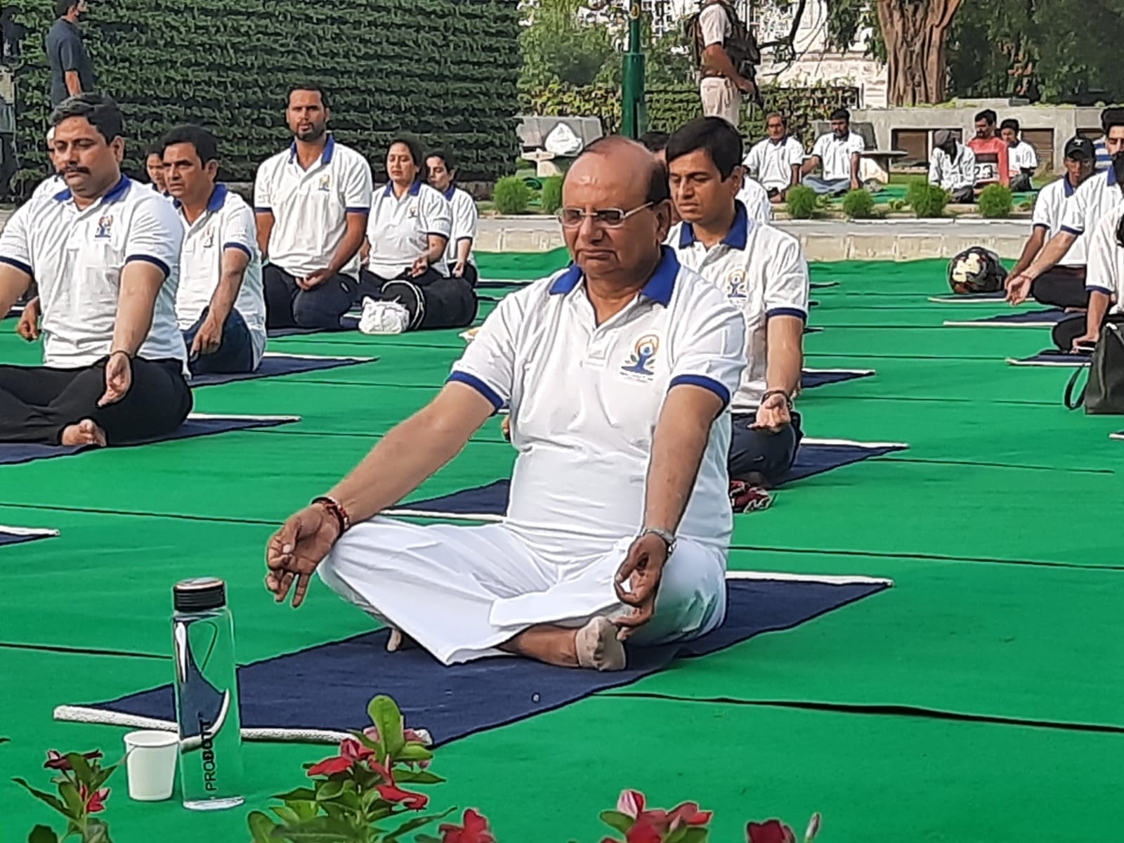 Hon'ble Lt. Governor at the International Day of Yoga celebrations