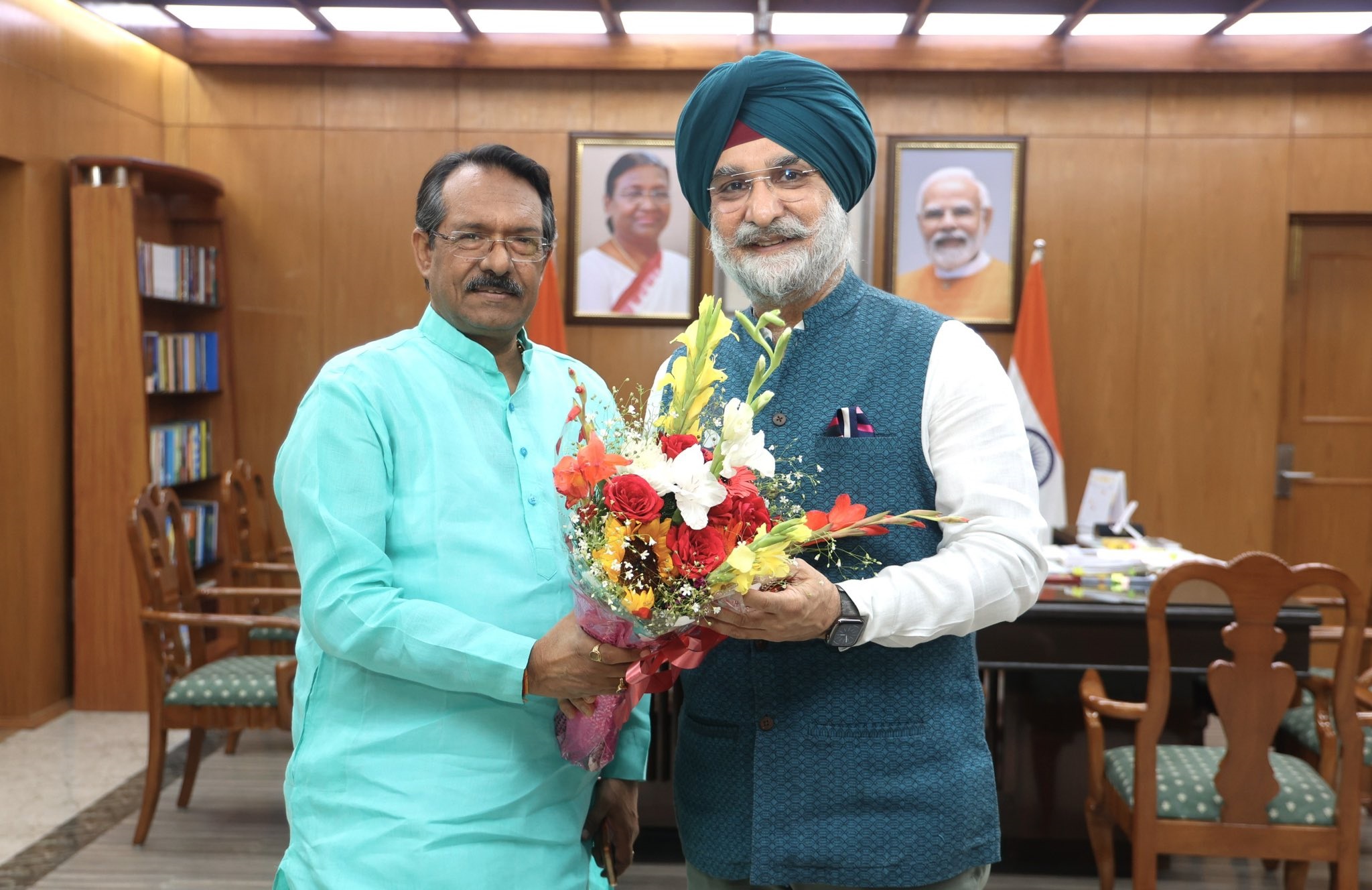 Hon’ble Lt. Governor met Hon’ble Union MoS, Shri Harsh Malhotra.