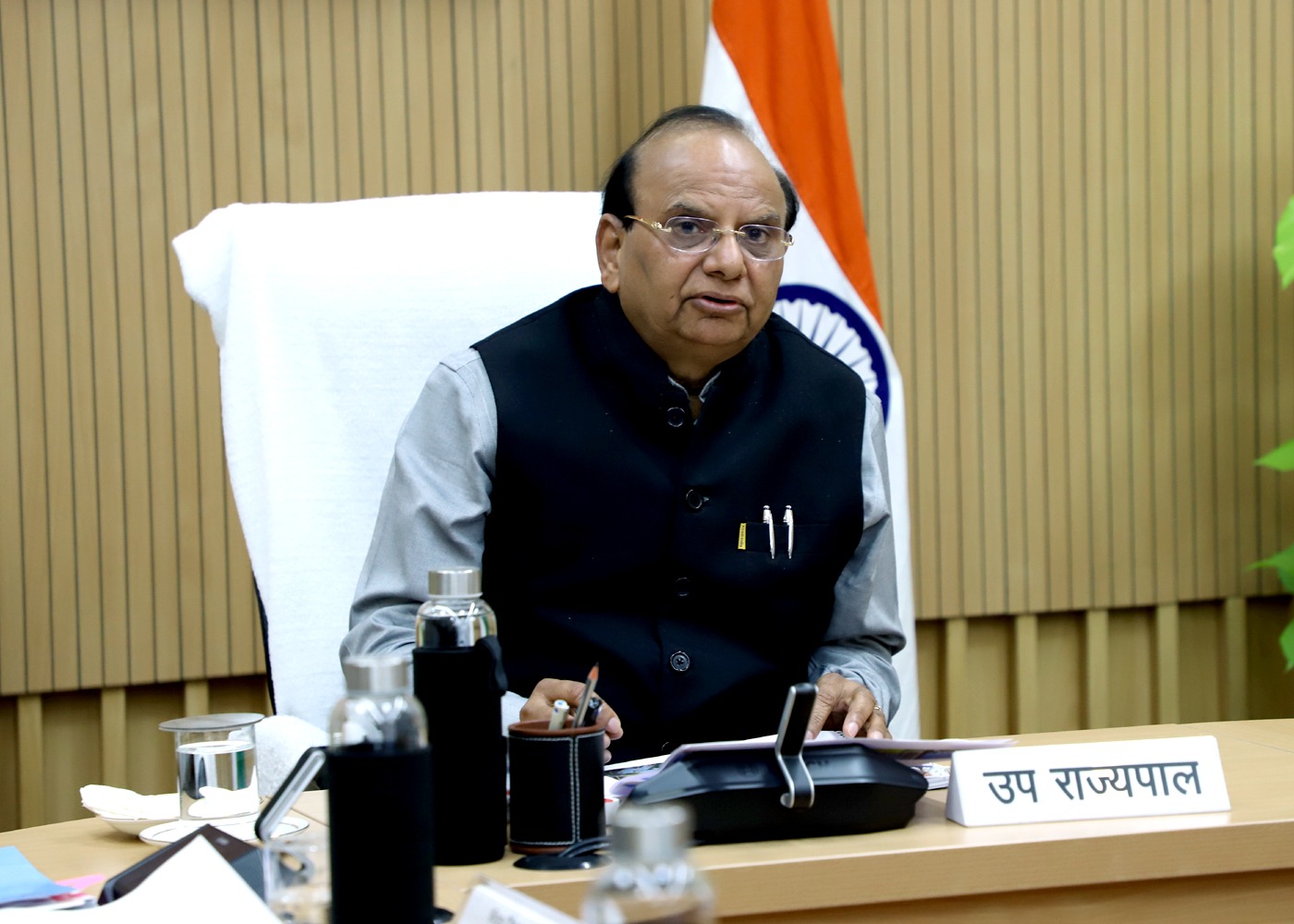 Hon'ble Lt. Governor reviewed the progress of works on the Iconic Bharat Vandana Park & Prestigious…