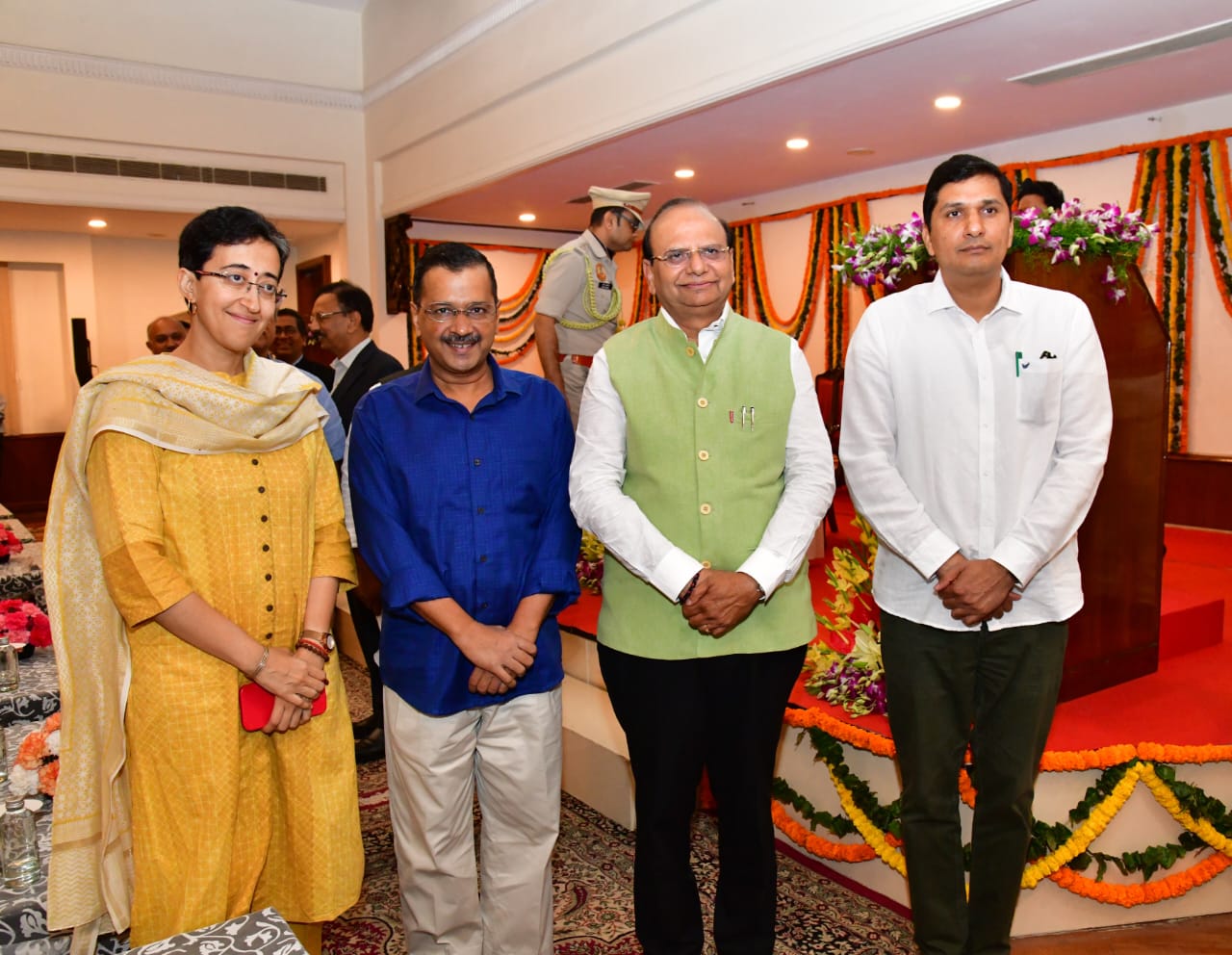 Hon’ble Lt. Governor administered the Oath of office and secrecy to Ms. Atishi Marlena and Shri Saurabh Bharadwaj as…