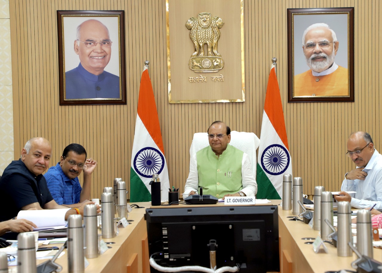 Hon'ble Lt Governor Chaired A Meeting Along With Hon'ble CM, Hon'ble Dy CM And Other Senior Officials To…