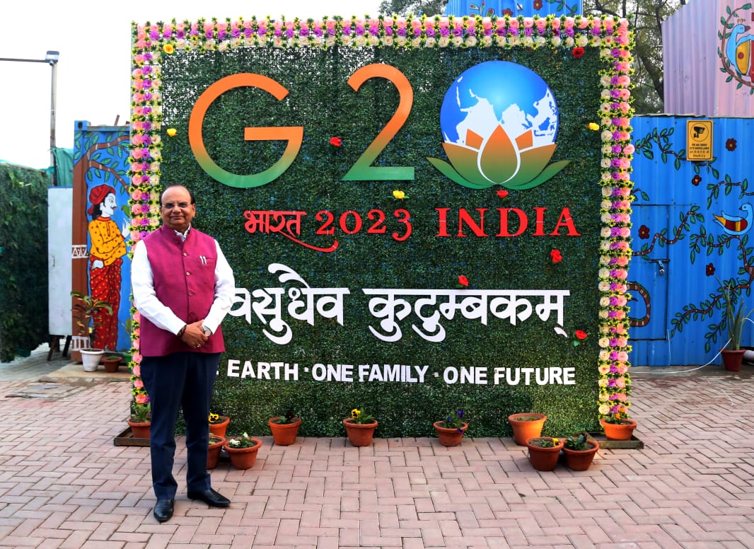 Hon’ble Lt. Governor Laid The Foundation Stone Of Bharat Darshan Park Phase-II .