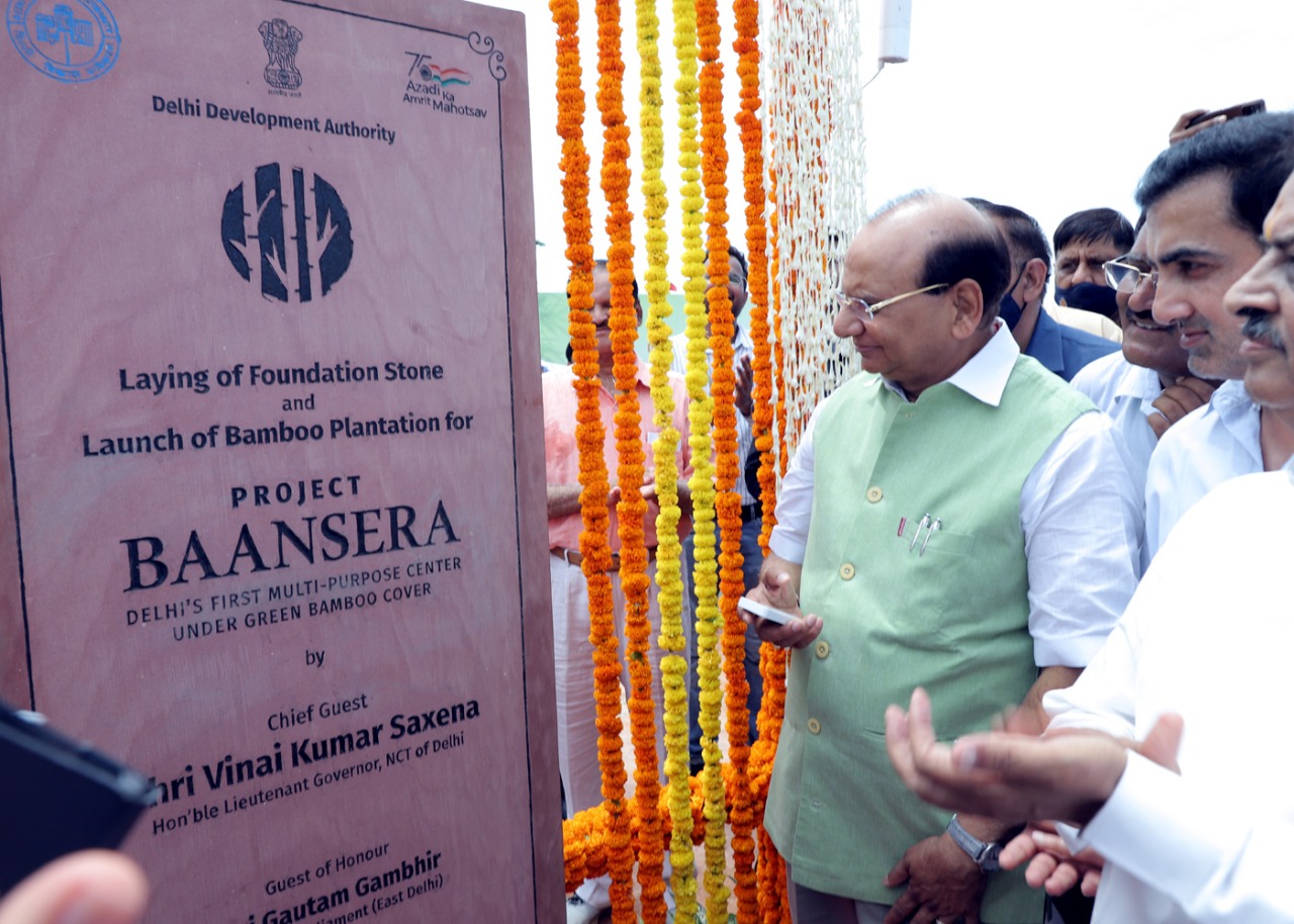 Hon'ble Lt. Governor laid foundation of "Baansera"- the Capital's first multi purpose socio-…