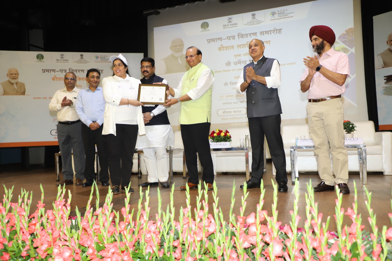 Hon’ble Lt. Governor gave away Certificates to successful Trainees of "UpSkilling" Program along with…