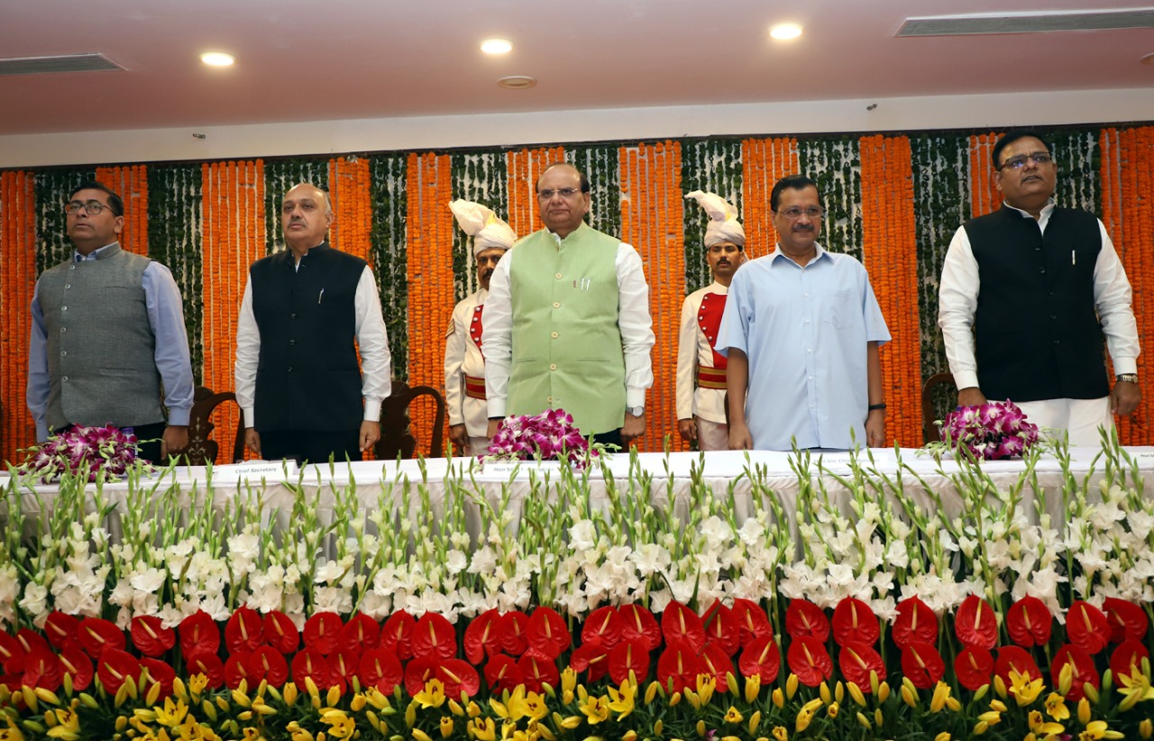 Hon’ble Lt. Governor administered the Oath of office & secrecy to Shri Raaj Kumar Anand as Minister in Government…