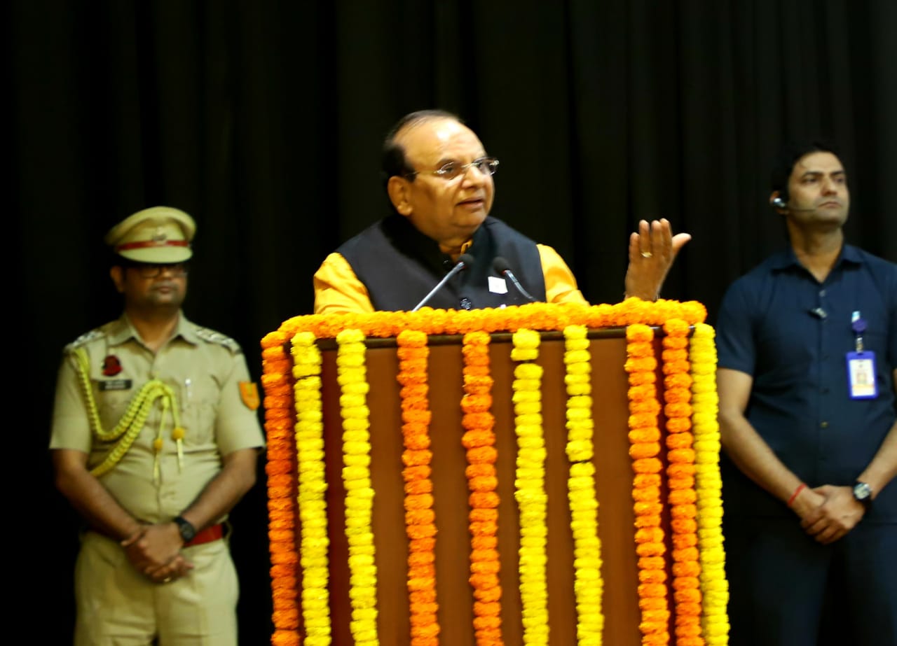 Hon'ble Lt. Governor addressed officials of GNCTD, DDA, Delhi Police, MCD and NDMC on the occasion of Vigilance…