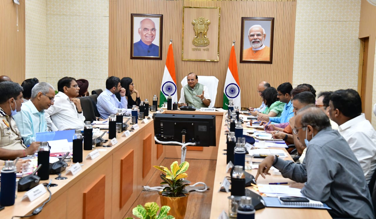 Hon'ble Lt. Governor chaired 17th Meeting of the Task Force on Women Safety.
