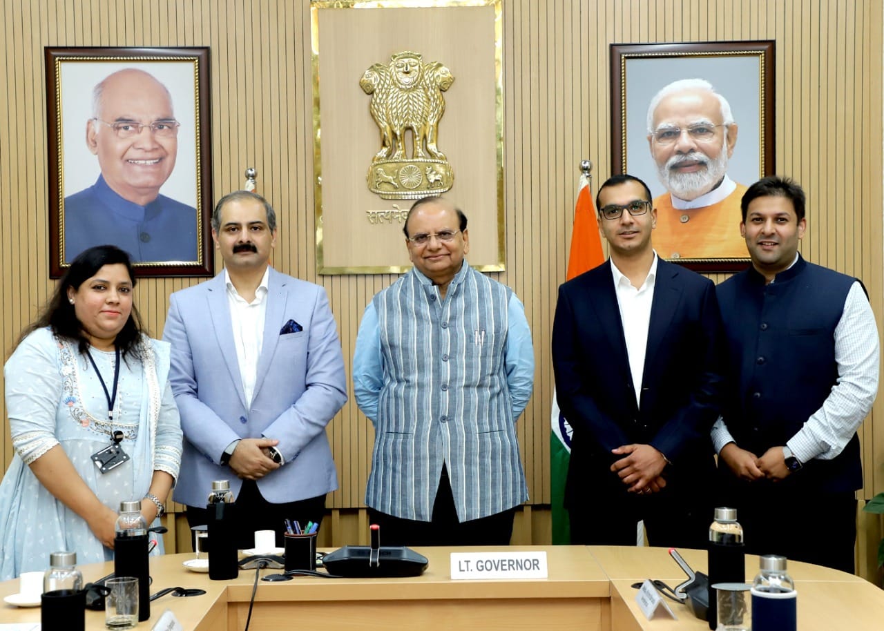 Hon'ble Lt. Governor met a CII-Delhi delegation.