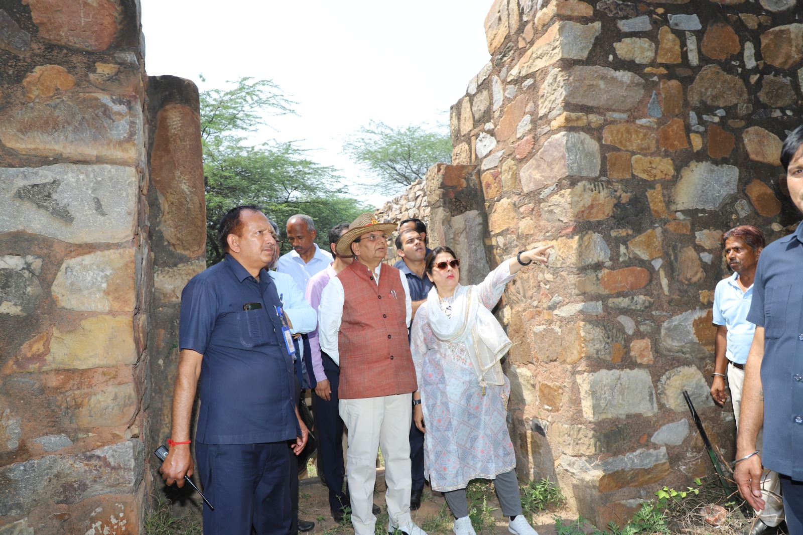 Hon’ble Lt. Governor visited Mehrauli Archeological Park.