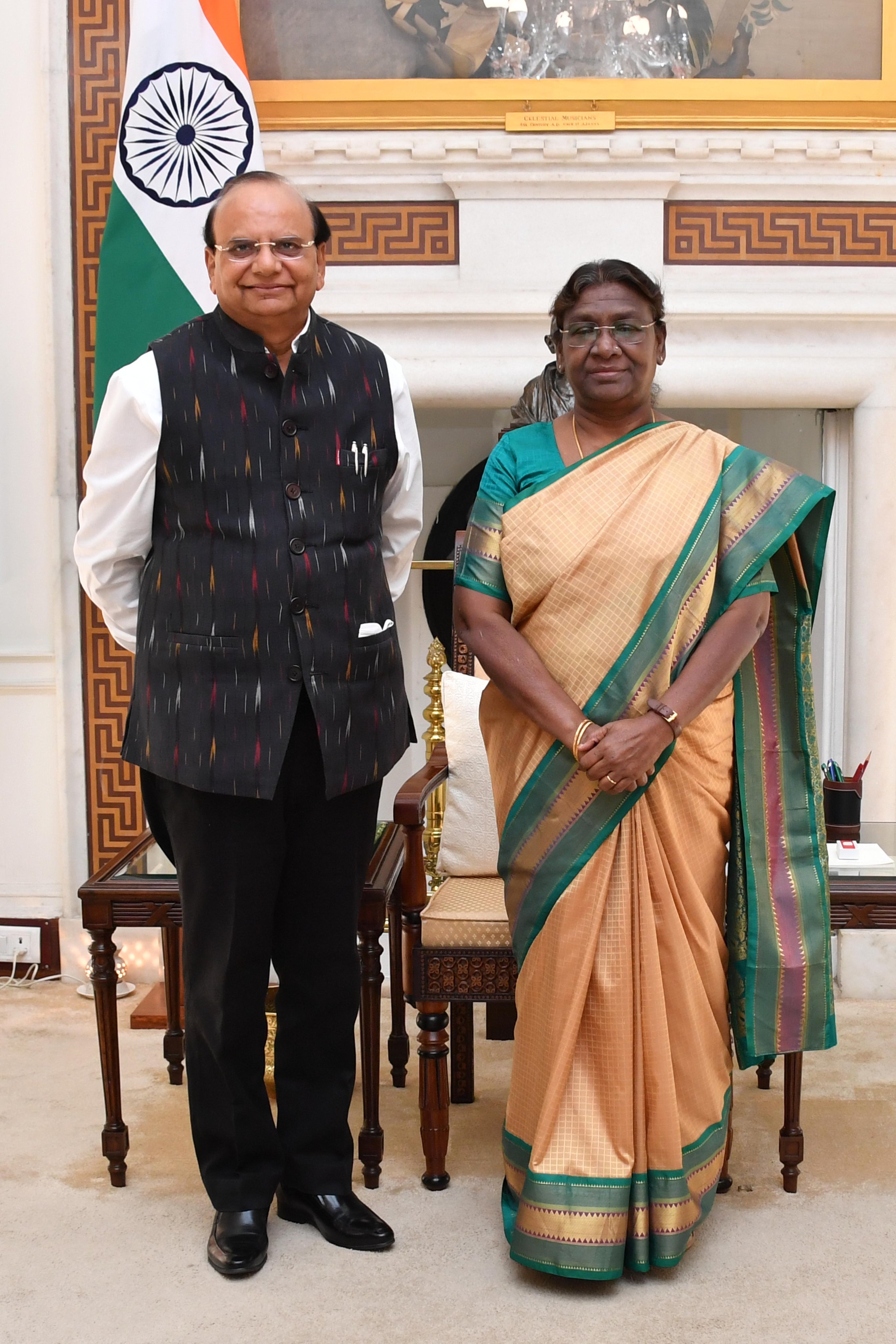 Hon’ble Lt. Governor called on Hon’ble President Droupadi Murmu at Rashtrapati Bhavan.