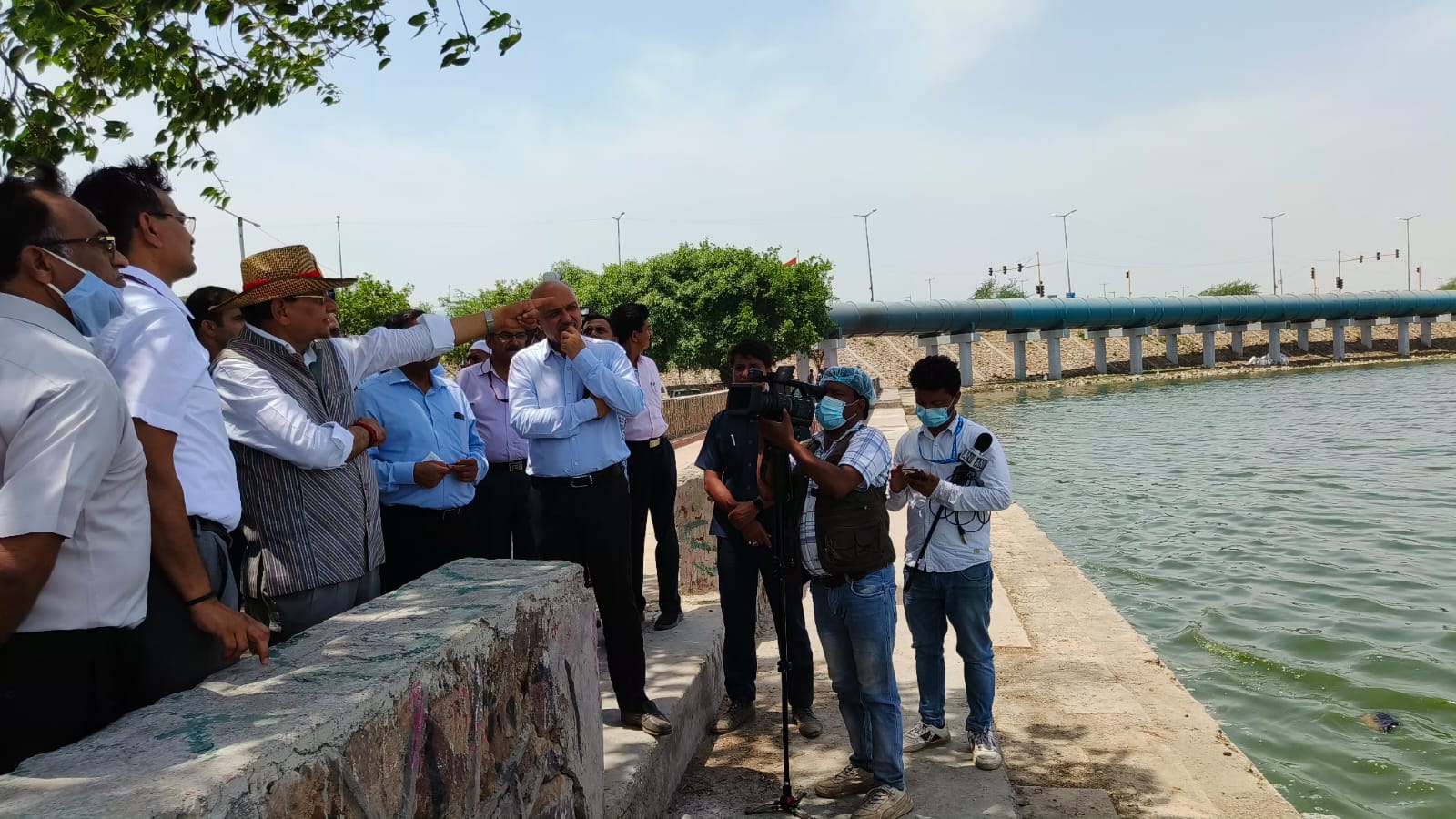 Hon’ble Lt. Governor visited Bhalswa Lake.