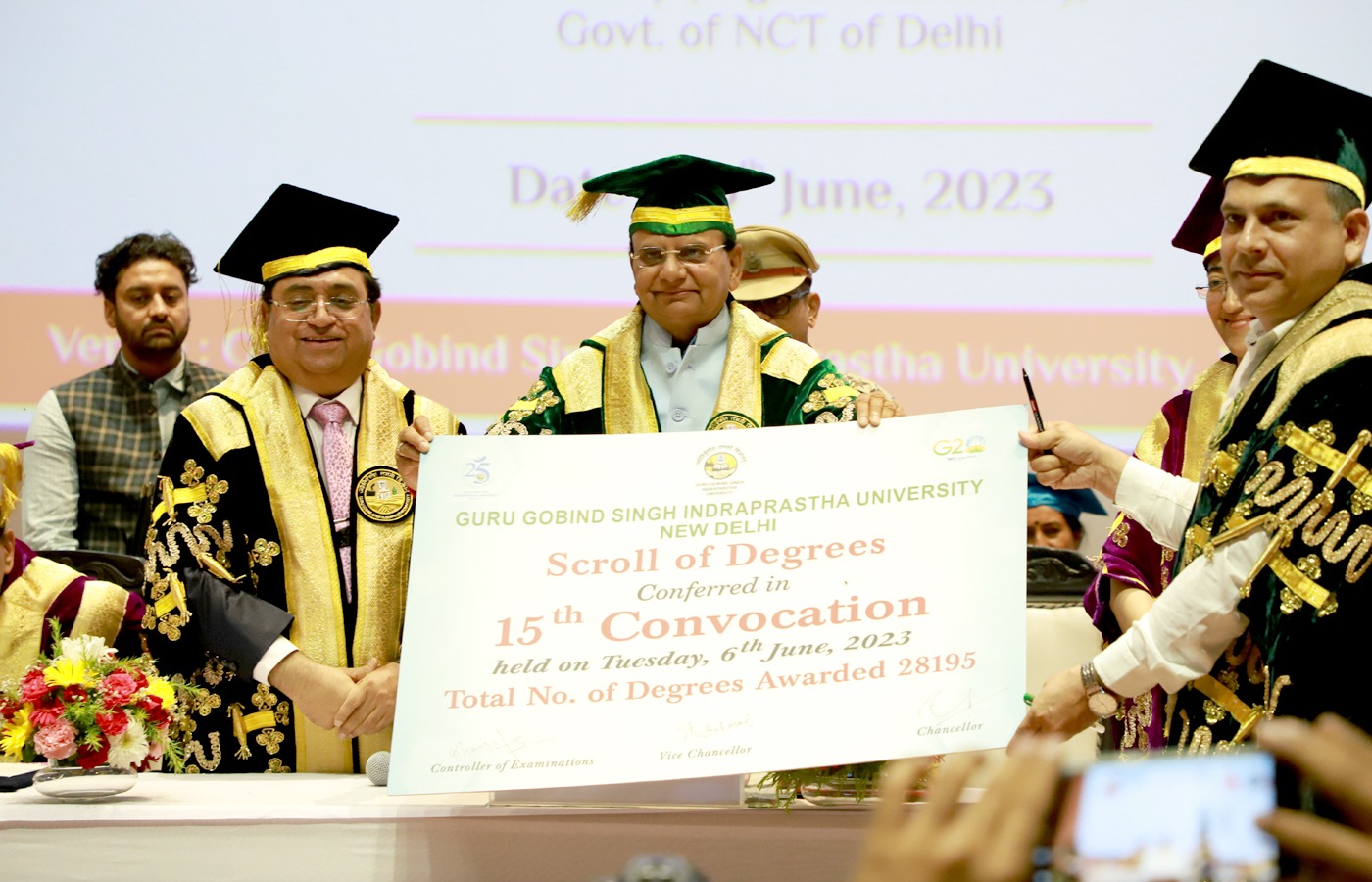 Hon’ble Lt. Governor addressed the young & bright passing out students on the 15th Convocation of Guru Govind Singh…