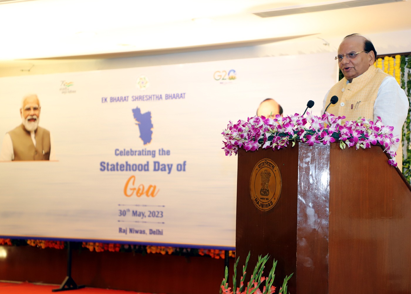 Hon’ble Lt. Governor celebrated the 36th Goa Statehood Day at Raj Niwas along with Goans in the Capital.
